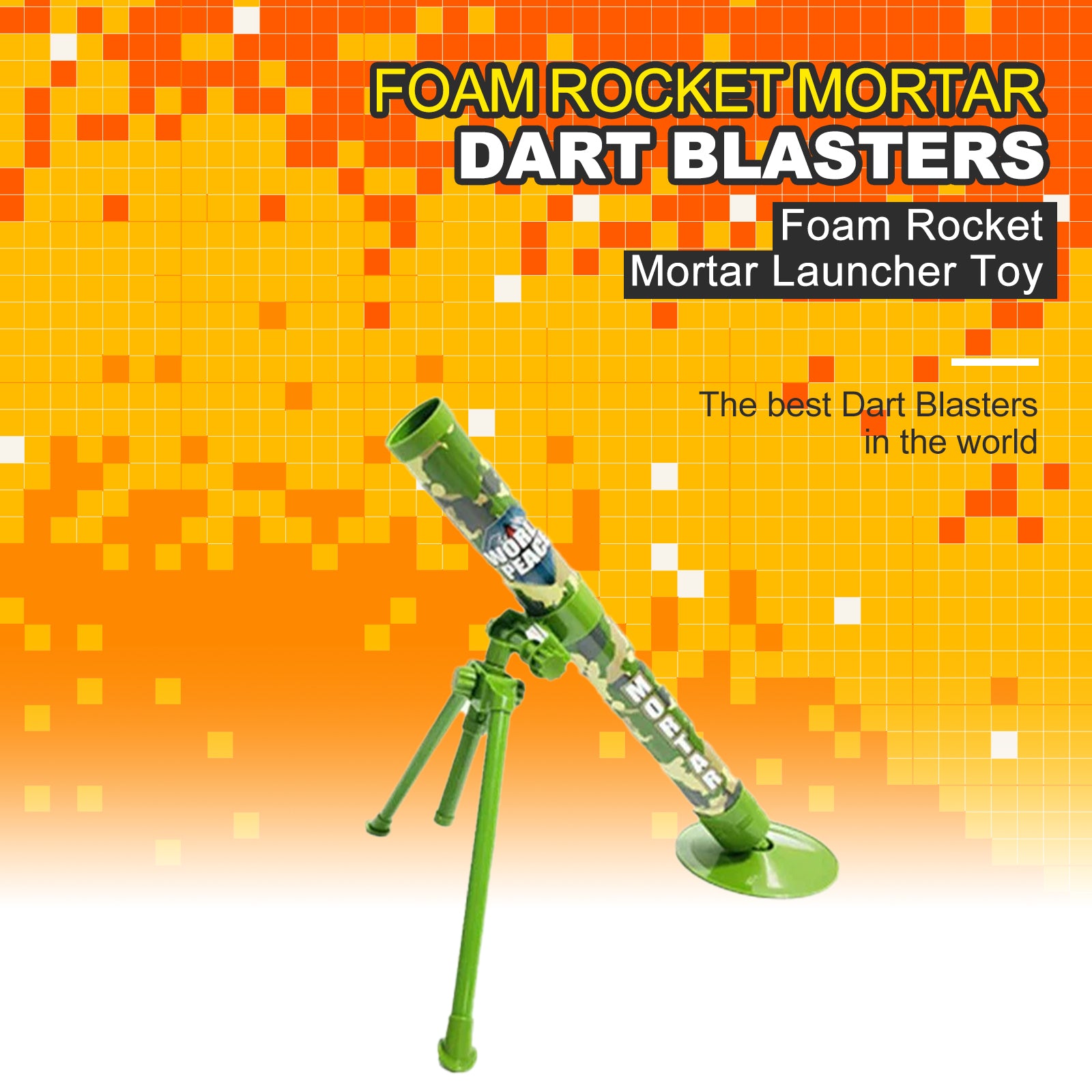 Best Foam Rocket Mortar Launcher Toy for Kids - Outdoor Fun & Backyard Games - Safe Foam Projectile Launcher for Birthday Parties, Camping & Summer Activities