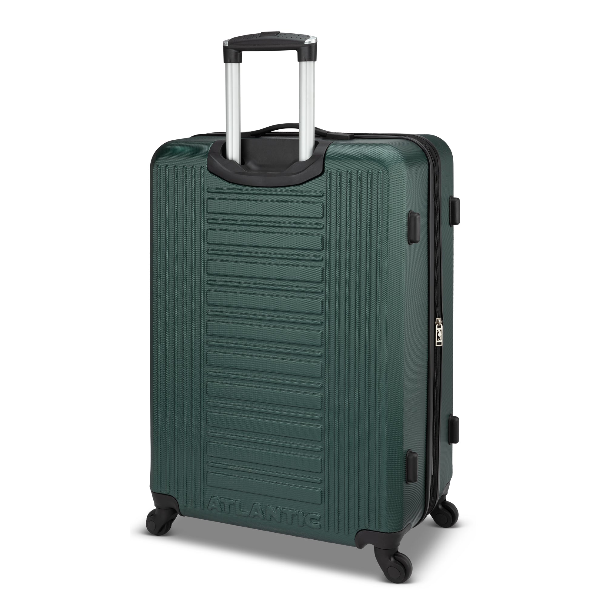 Atlantic Acclaim II 3-Piece Luggage Set - Lightweight Spinner Suitcase with TSA Lock, Durable Hardshell Carry On & Checked Bags (Black) - Perfect for Business Travel, Family Vacations & International Trips