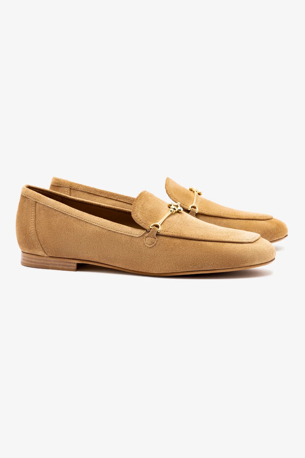 Katherine Women's Peanut Suede Loafers - Comfortable Slip-On Shoes for Work, Office & Casual Wear