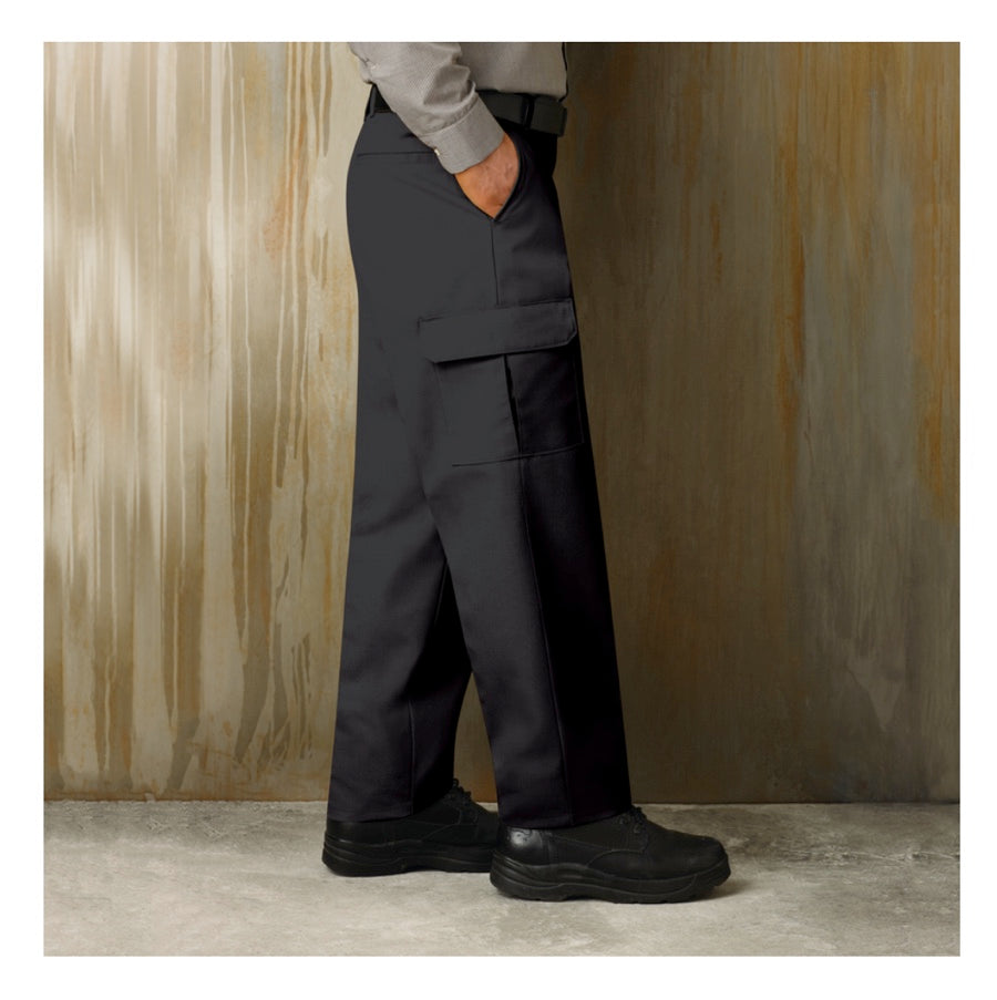 Red Kap Men's Cargo Work Pants PT88BK - Durable Black Utility Pants for Construction, Landscaping & Outdoor Work | Heavy-Duty Workwear with Multiple Pockets