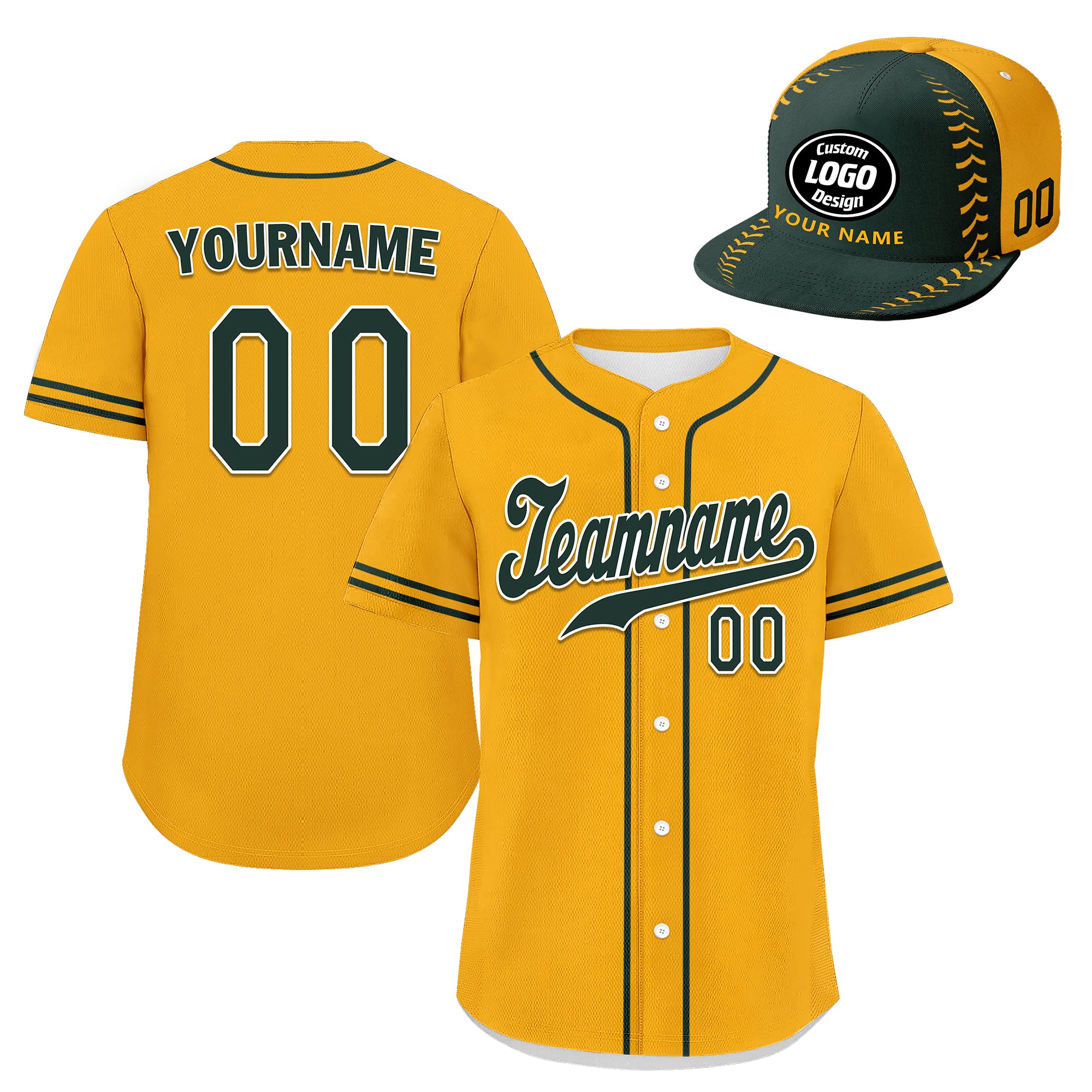 Custom Personalized Jersey and Hat Combo - Embroidered Sports Apparel for Teams & Fans - Perfect for Games, Events, and Gifts