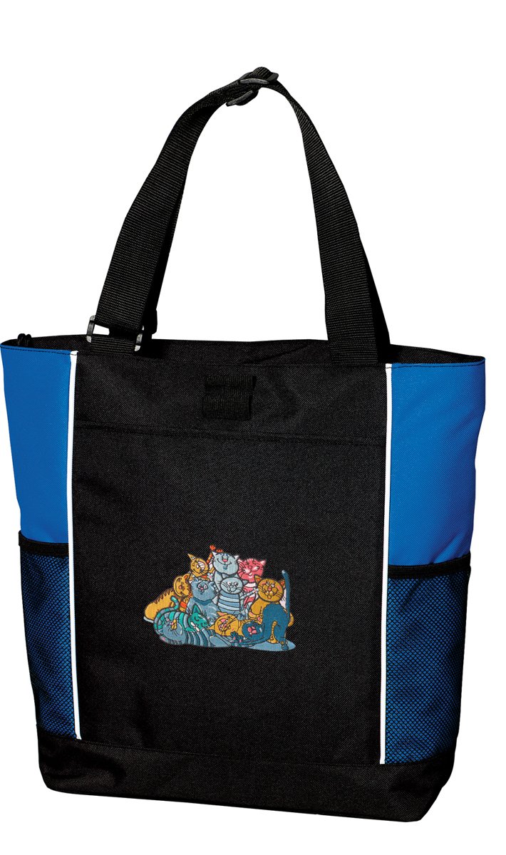 Stylish Cat Tote Bags for Women - Cute Kitty Printed Canvas Shopping Totes - Perfect for Grocery Shopping, Beach Trips & Daily Use