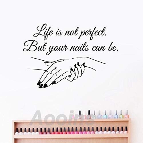 Stylish Vinyl Wall Decals for Nail Salons & Beauty Parlors - Fashionable Manicure Design Stickers for Girls - Perfect for Salon Decor, Home Nail Stations & DIY Beauty Spaces