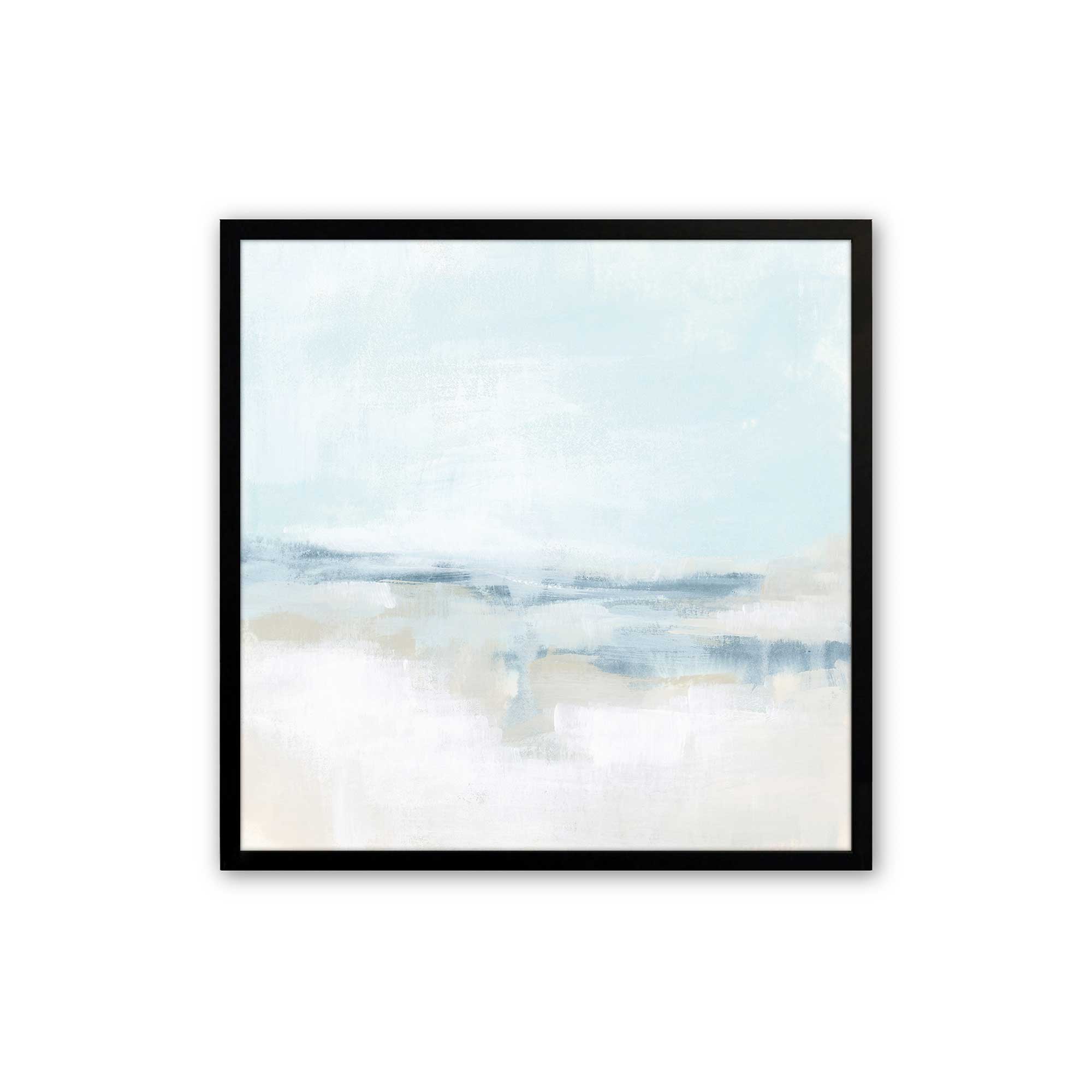 Cloudy Shoreline Hues II Print - Coastal Wall Art Decor for Beach House, Living Room & Office - Perfect for Nautical & Boho Home Decor