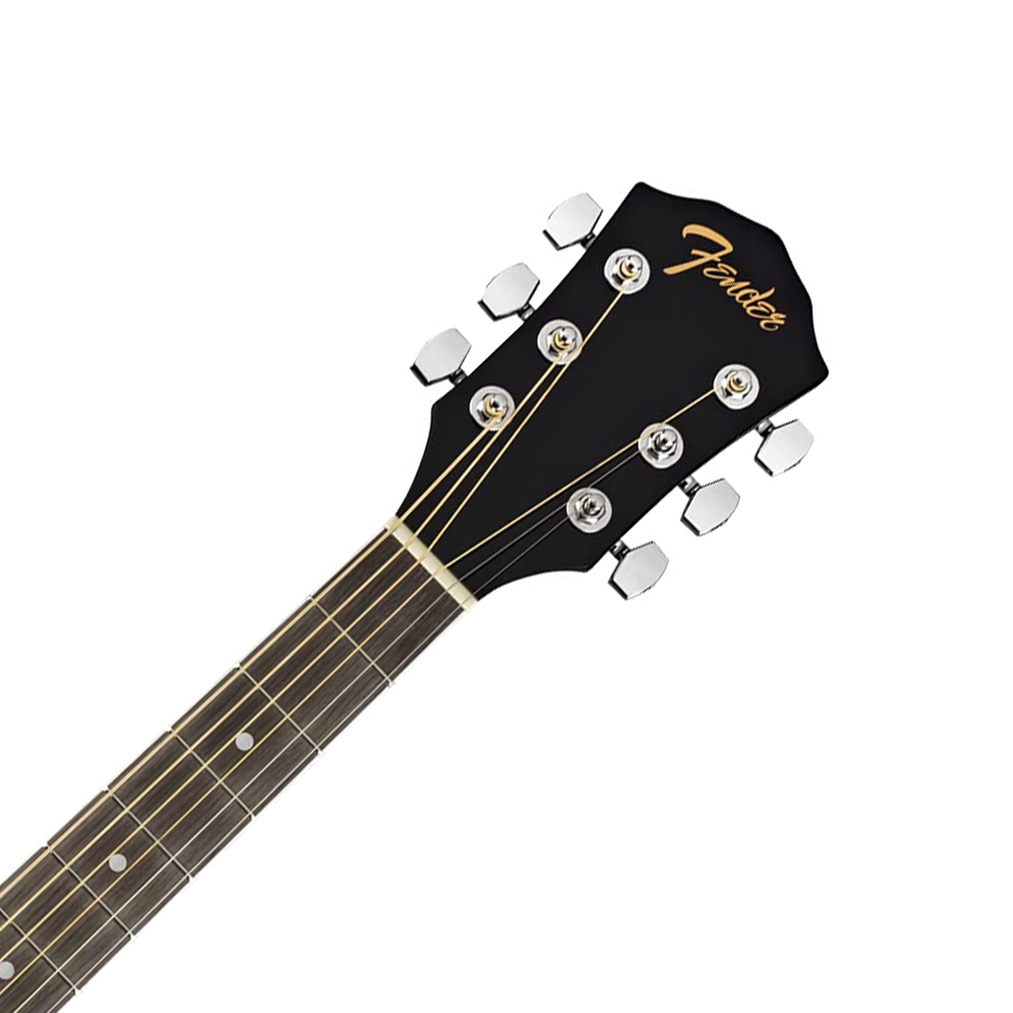 Fender FA-125CE Dreadnought Cutaway Acoustic-Electric Guitar Bundle - Black with Hard Case, Strap, Strings, Picks, Online Lessons & DVD | Perfect for Beginners, Live Performances & Home Practice