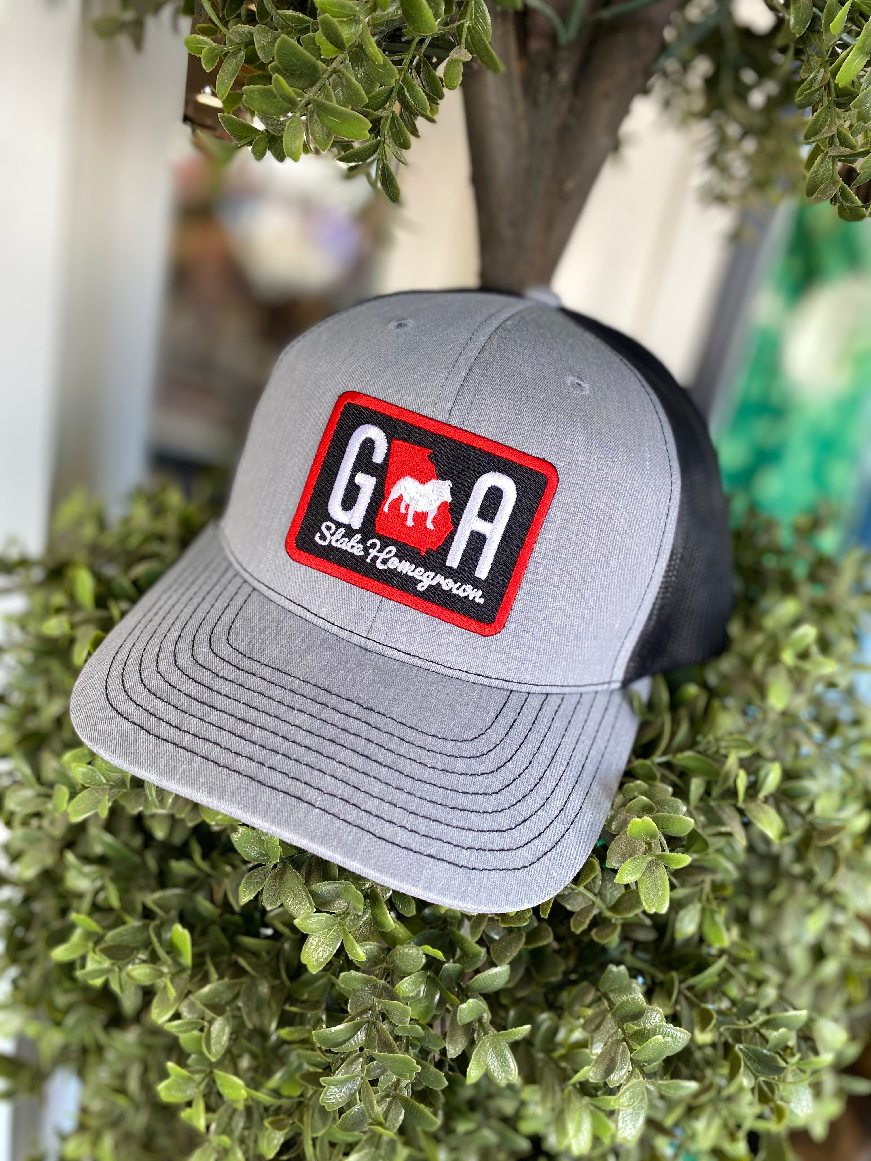 GA State Dawg Trucker Hat by State Homegrown - Adjustable Snapback Cap for Men & Women - Perfect for College Fans, Tailgating, and Outdoor Activities