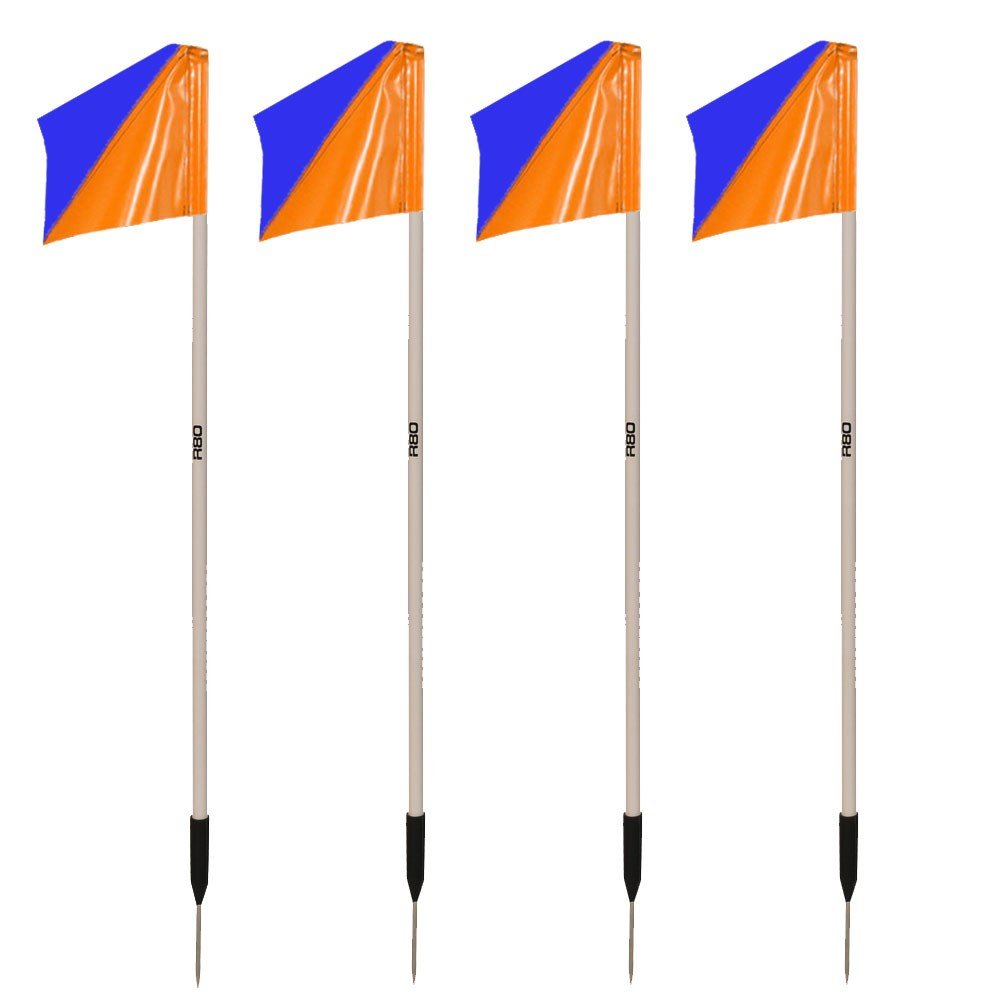 Premium Sideline Pole with Custom Club Colors Flag Sets - Perfect for Football, Soccer, and Sports Team Fan Support