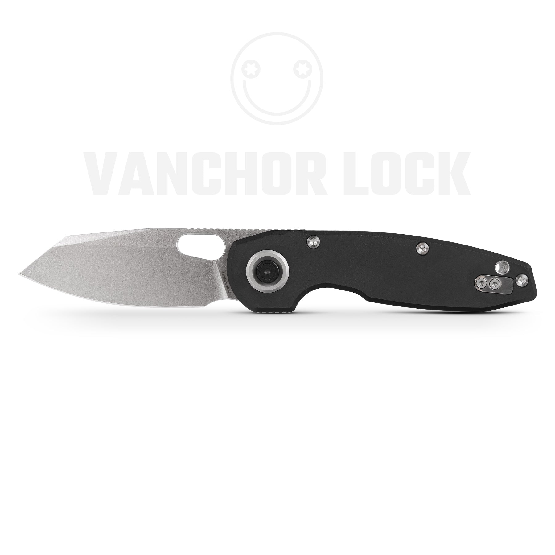 Ankylo Vanchor Lock Folding Knife - 3.18154CM Blade, Aluminum Handle (Model A1908) - Perfect for Camping, Hiking & Outdoor Survival
