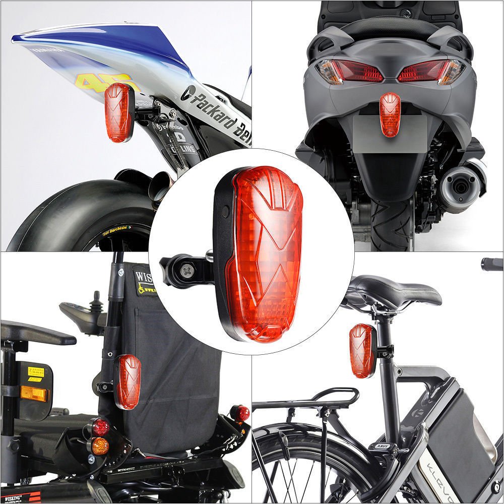 Zeerkeer GPS Tracker for Bike - Real-Time Anti-Theft Bicycle Tracker with LED Taillight, IP65 Waterproof, Move Alarm & SOS Light - Hidden GPS Locator for Bicycle, Motorcycle, Baby Stroller - Perfect for Cycling Safety, Theft Prevention & Child Monitoring