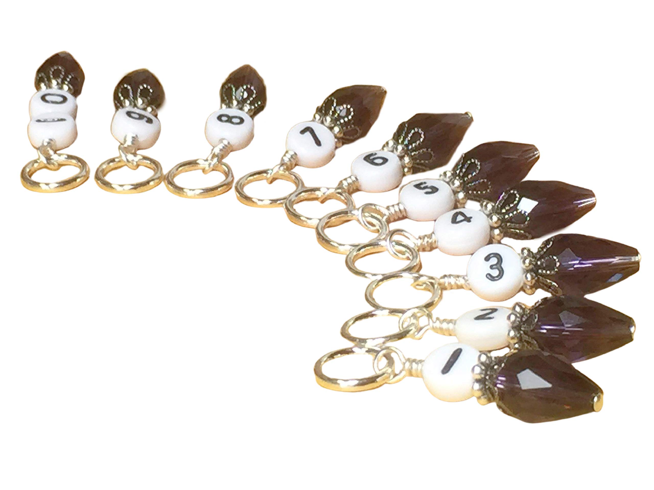 Stitch Markers with Numbers for Knitting & Crochet - Essential Knitting Accessories for Counting Rows & Stitches | Perfect for Sweaters, Hats & DIY Crochet Projects