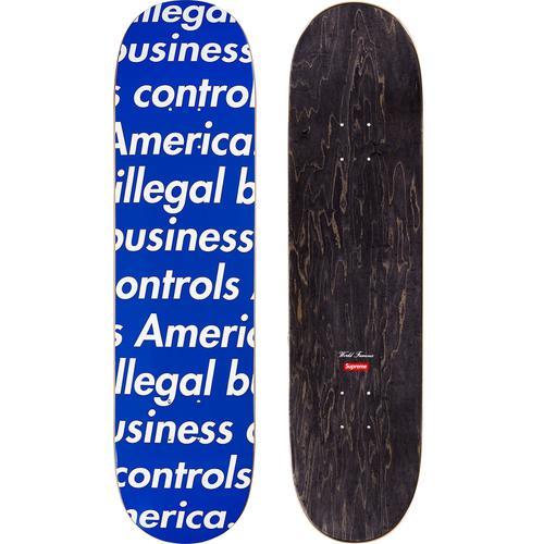 Supreme Illegal Business Skateboard Deck - Black Professional Skateboard for Street & Park Riding | Perfect for Skaters & Collectors