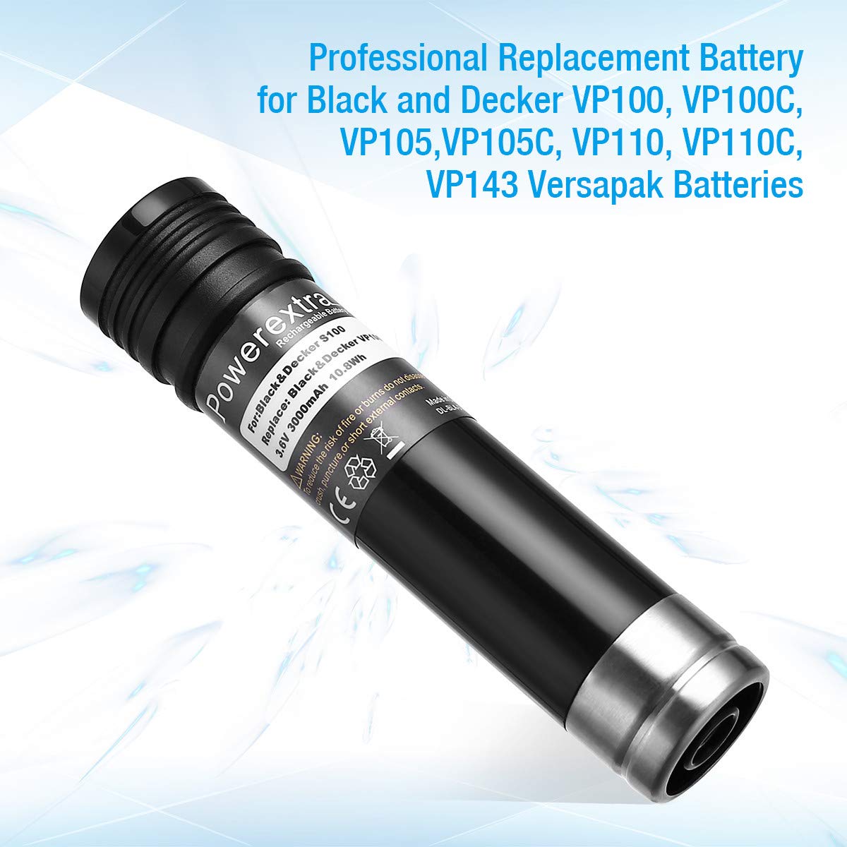 3.6V 3.0Ah Replacement Battery for Black & Decker Versapak Power Tools - Compatible with Cordless Drills, Flashlights & More | Long-Lasting Lithium Ion Power Source