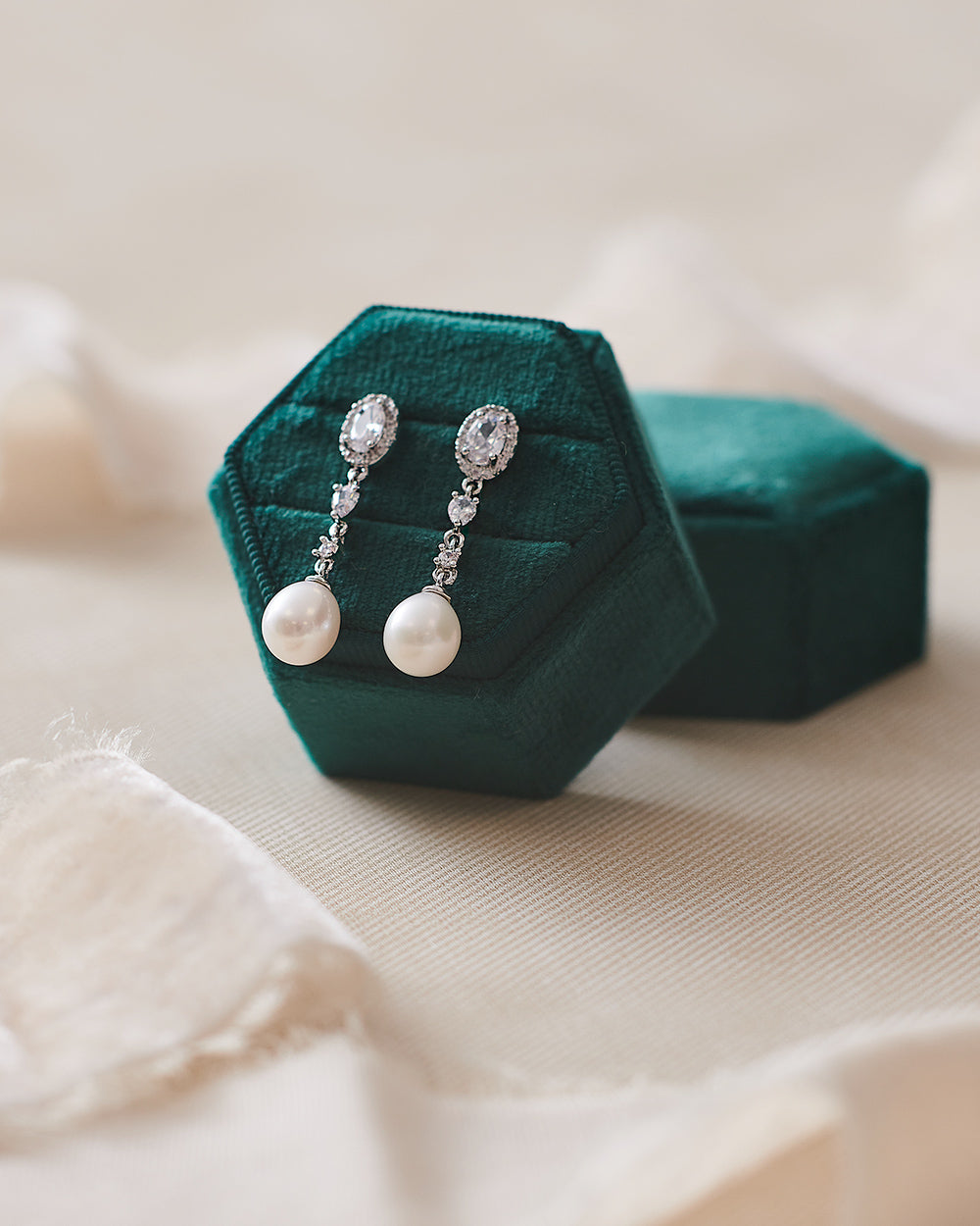Adele Pearl & Cubic Zirconia Stud Earrings for Women - Elegant Fashion Jewelry for Parties, Weddings & Daily Wear