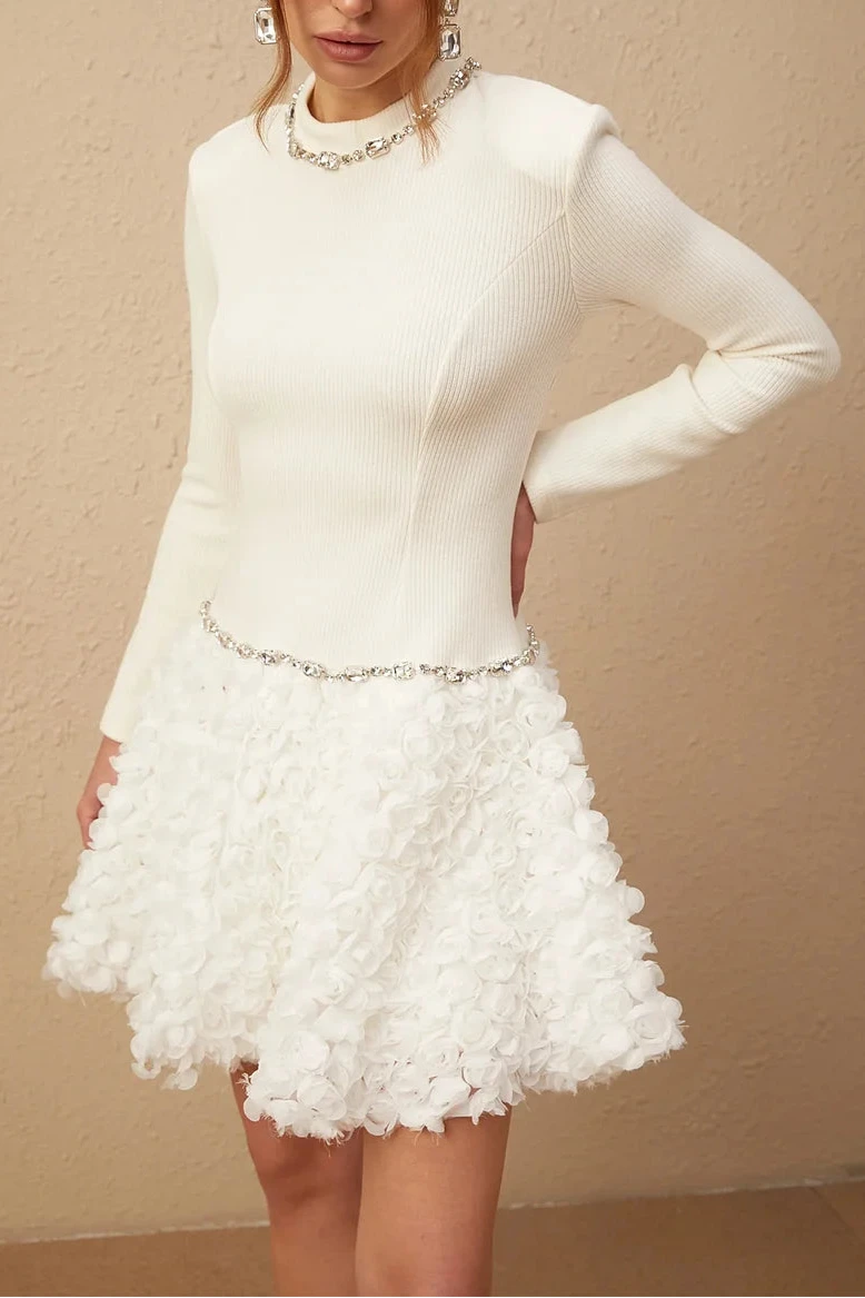 CLARA Embellished Mini Dress - Elegant Party & Evening Wear for Women | Perfect for Cocktail Dresses, Night Out, Date Night & Special Occasions