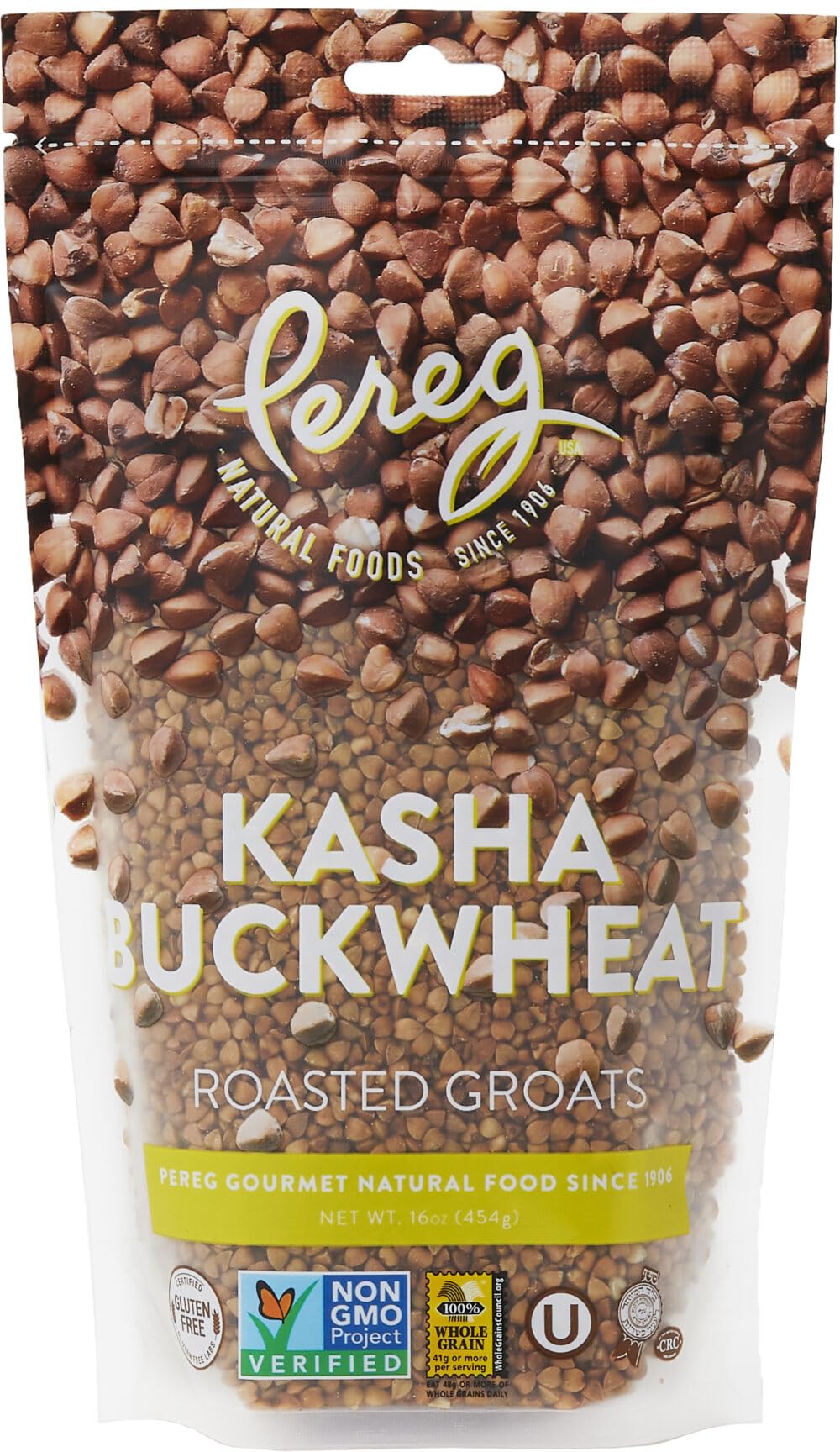 Organic Roasted Buckwheat Groats 16oz | 100% Natural, Gluten-Free, Non-GMO Kasha | USA-Grown Wheat & Rice Alternative | Resealable Bag for Freshness | Perfect for Salads, Porridge & Healthy Meal Prep
