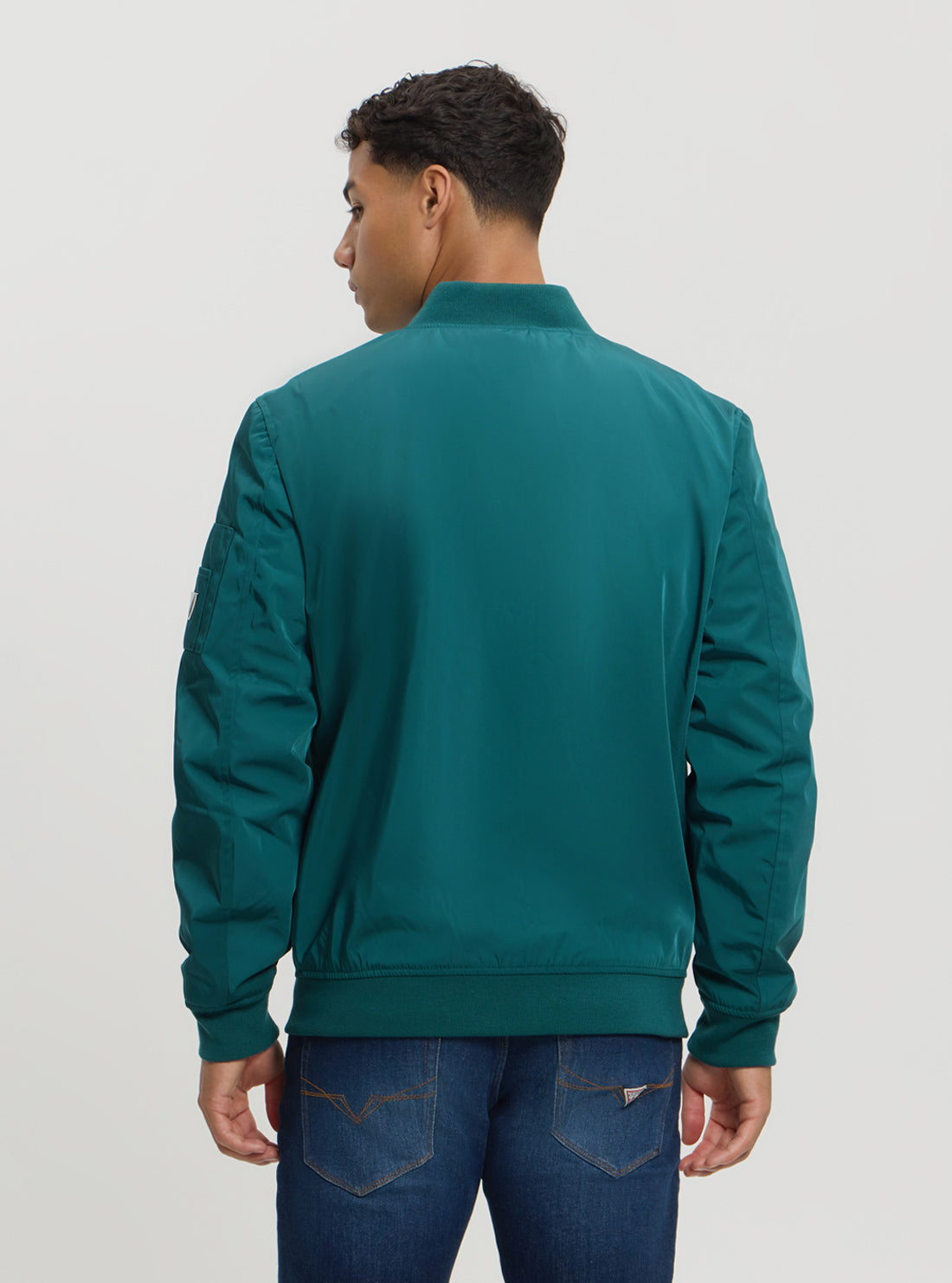 Stylish Green Satin Bomber Jacket for Women - Lightweight Fashion Outerwear - Perfect for Casual Wear, Night Out & Street Style