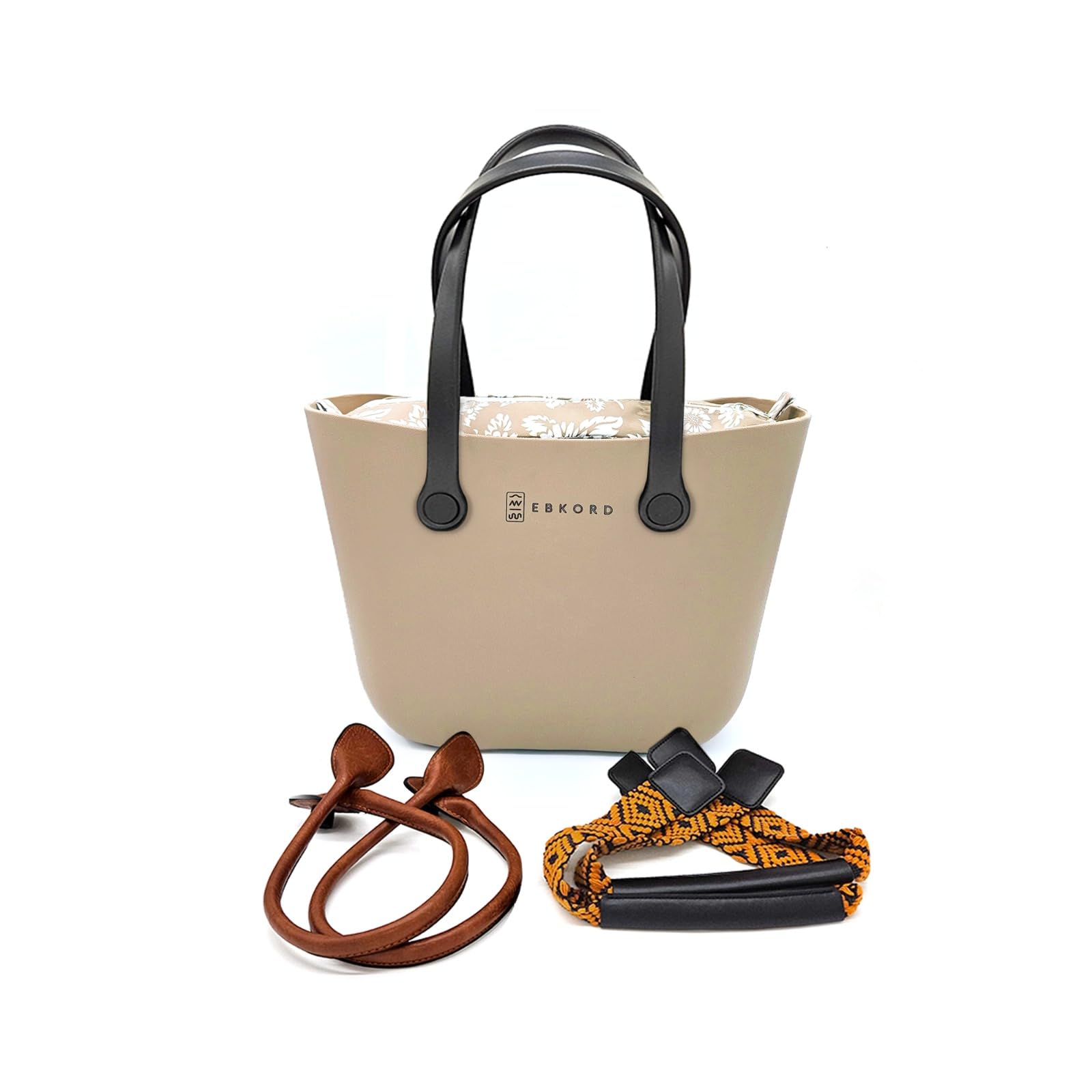 Waterproof Lightweight EVA Rubber Tote Bag for Women - Beach Bag with Inner Pouch & 3 Handle Options | Perfect for Pool, Travel, Gym & Shopping