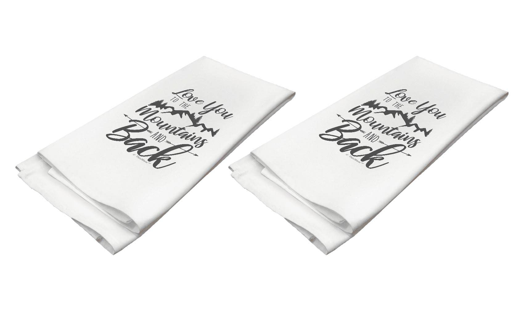 2 Pack White Kitchen Tea Towels - Durable & Absorbent Dish Towels for Cooking & Cleaning - Perfect for Home Decor, Gifts & Rustic Farmhouse Kitchens