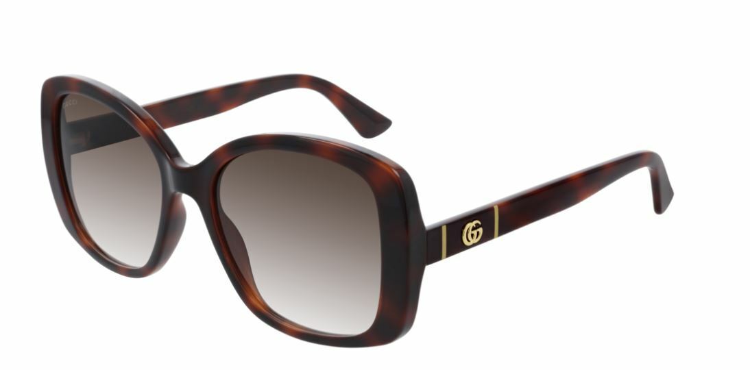 Gucci GG 0762S 002 Havana/Brown Gradient Butterfly Sunglasses for Women - Stylish UV Protection Shades for Beach, Driving & Outdoor Fashion