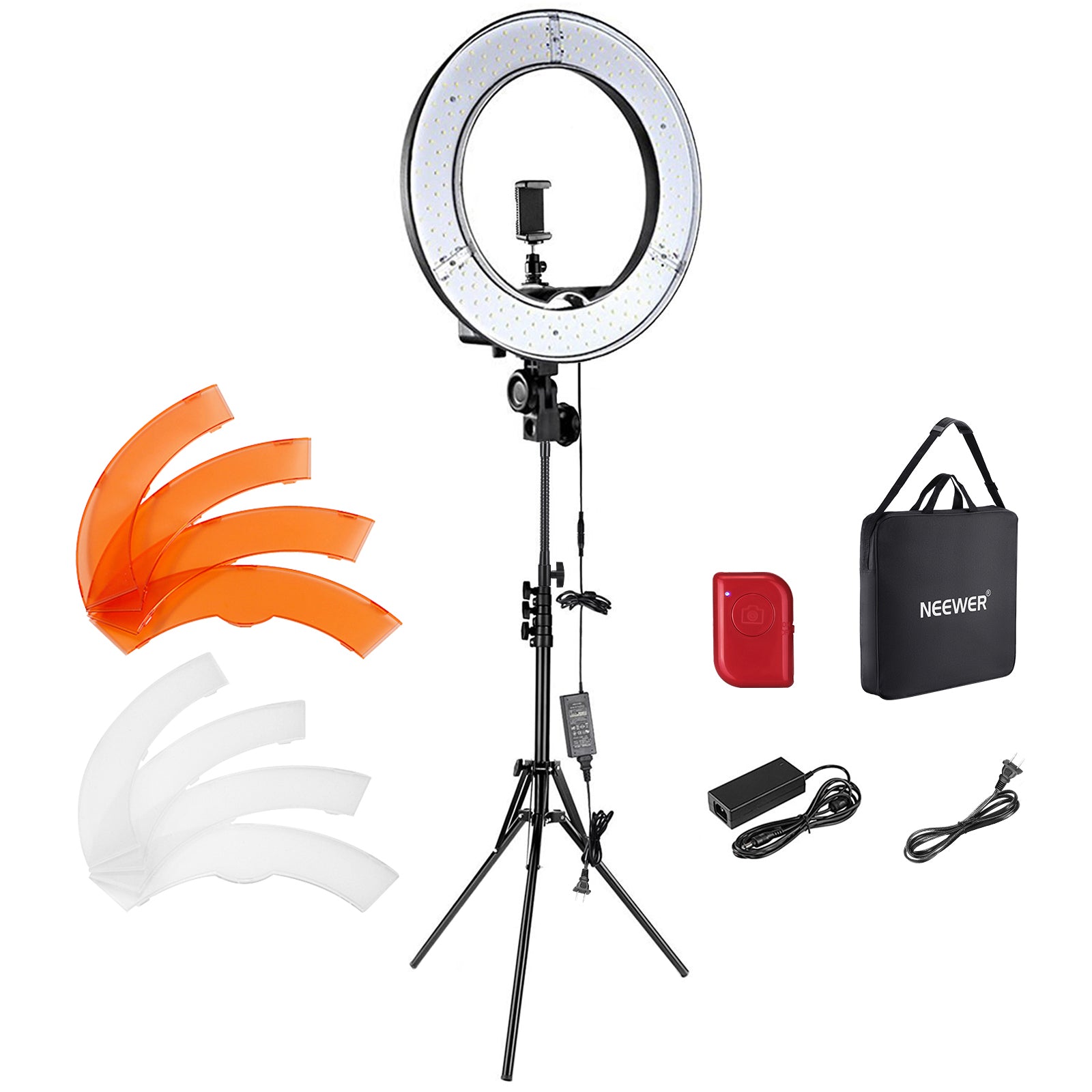 NEEWER RL 18 18-Inch Professional LED Ring Light Kit with Stand - Perfect for Photography, Videography, YouTube Videos, Live Streaming, and Makeup Application