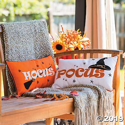 Hocus Pocus Halloween Throw Pillows - Outdoor Decor for Parties