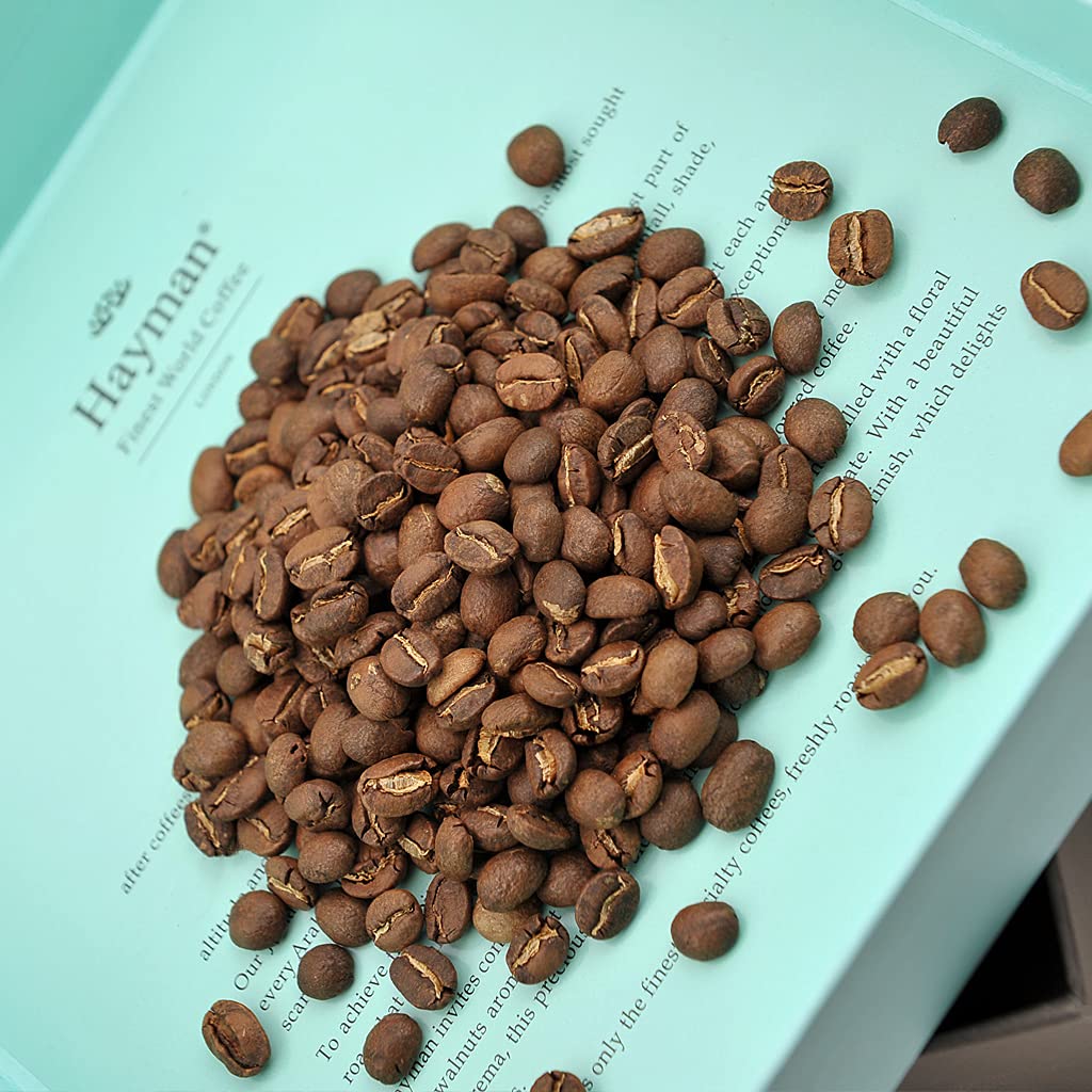 Hayman Coffee - 100% Authentic Jamaican Blue Mountain Coffee, Whole Bean Medium Roast, Fresh Gourmet Coffee Beans, 24oz (680g) Pack | Perfect for Home Brewing, Office Use & Gifts