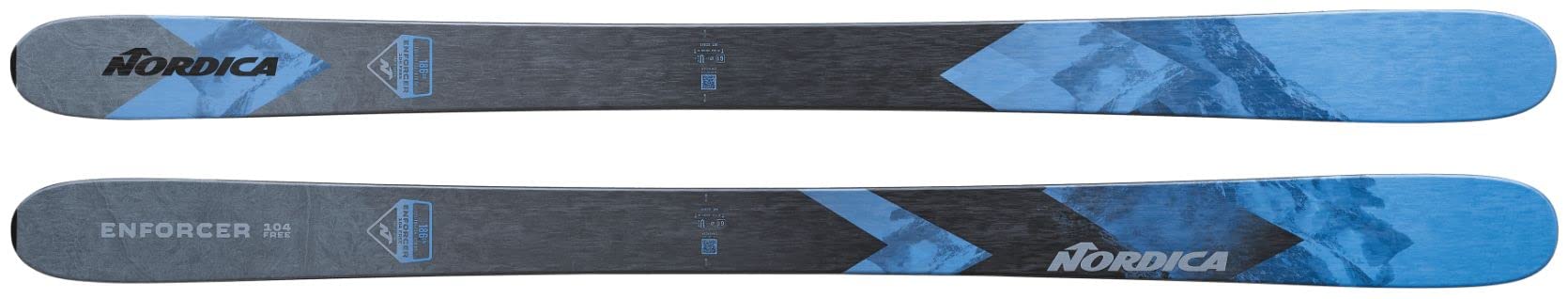 Nordica Enforcer 104 Free Skis 2023 - Men's All-Mountain Freeride Skis for Powder & Backcountry Skiing | Perfect for Advanced Skiers on Steep Terrain