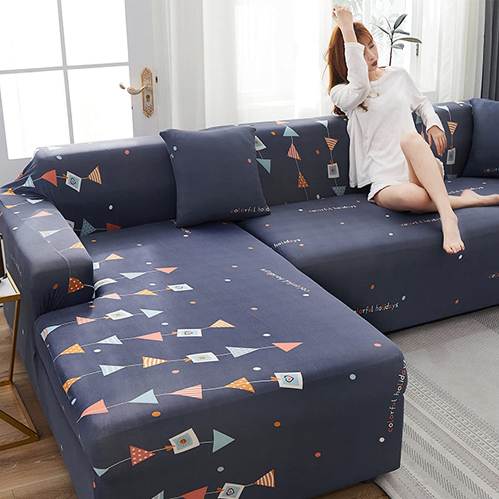 Waterproof Elastic Sofa Slipcover - Non-Slip Plush Furniture Protector for Sectional, Loveseat & 1-Seater Chair (35