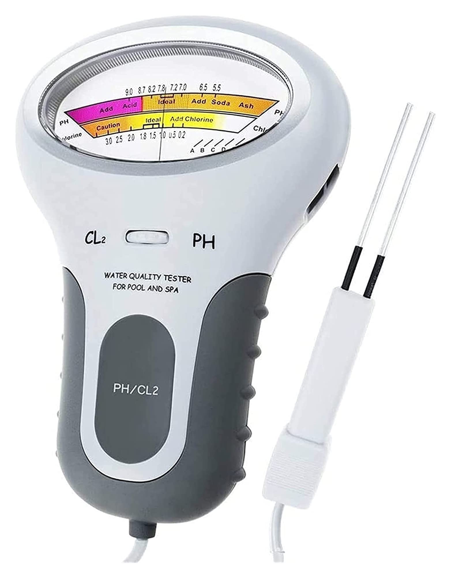 YUESFZ Digital Water Quality Tester - Portable pH Meter & Chlorine Analyzer for Swimming Pools, Aquariums, Drinking Water | Accurate Water Testing Kit for Home, Lab, and Outdoor Use