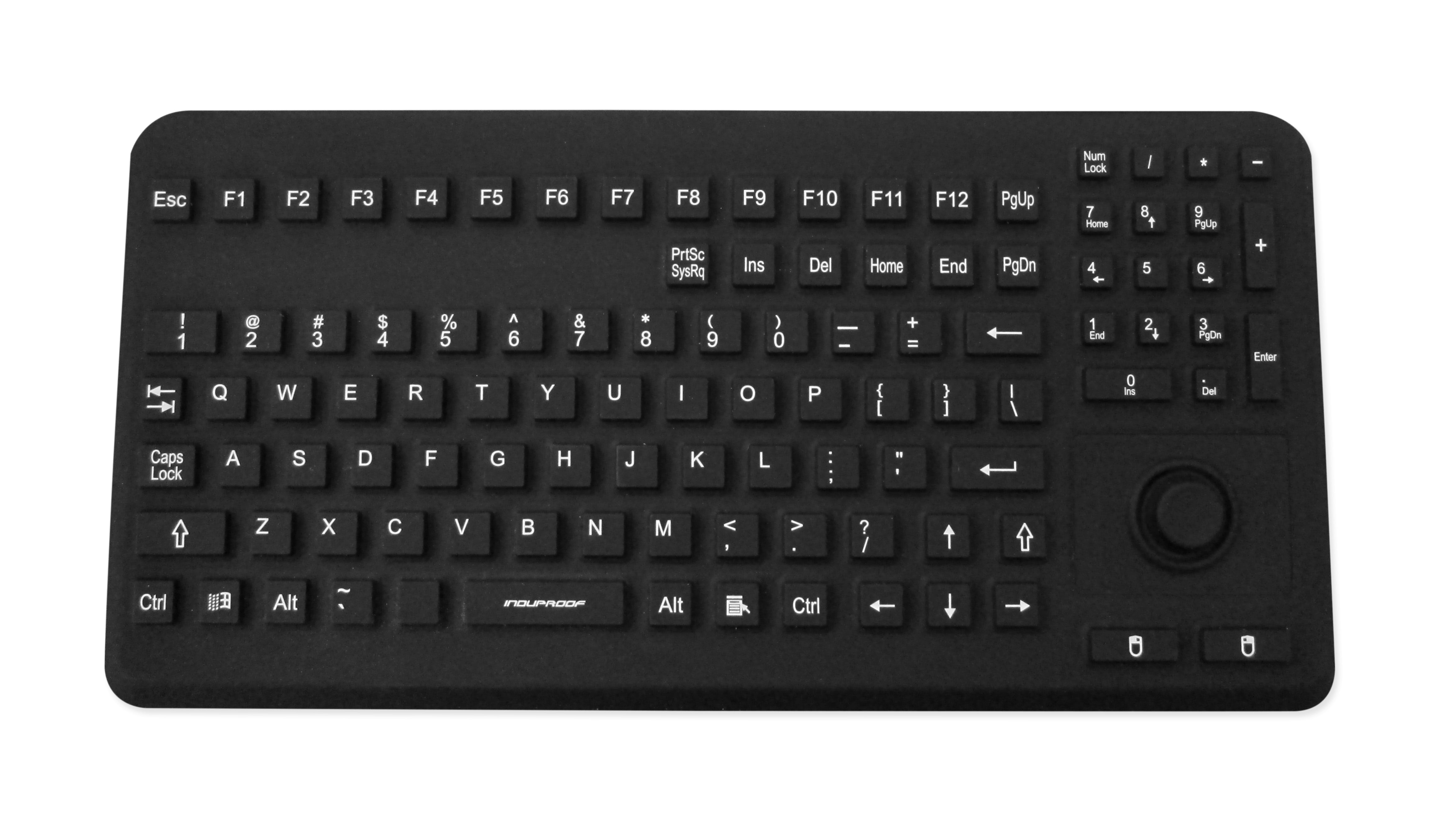 Indukey TKG 104 MB IP68 Waterproof Mechanical Keyboard with Integrated Hulapoint - Perfect for Gaming, Office & Outdoor Use