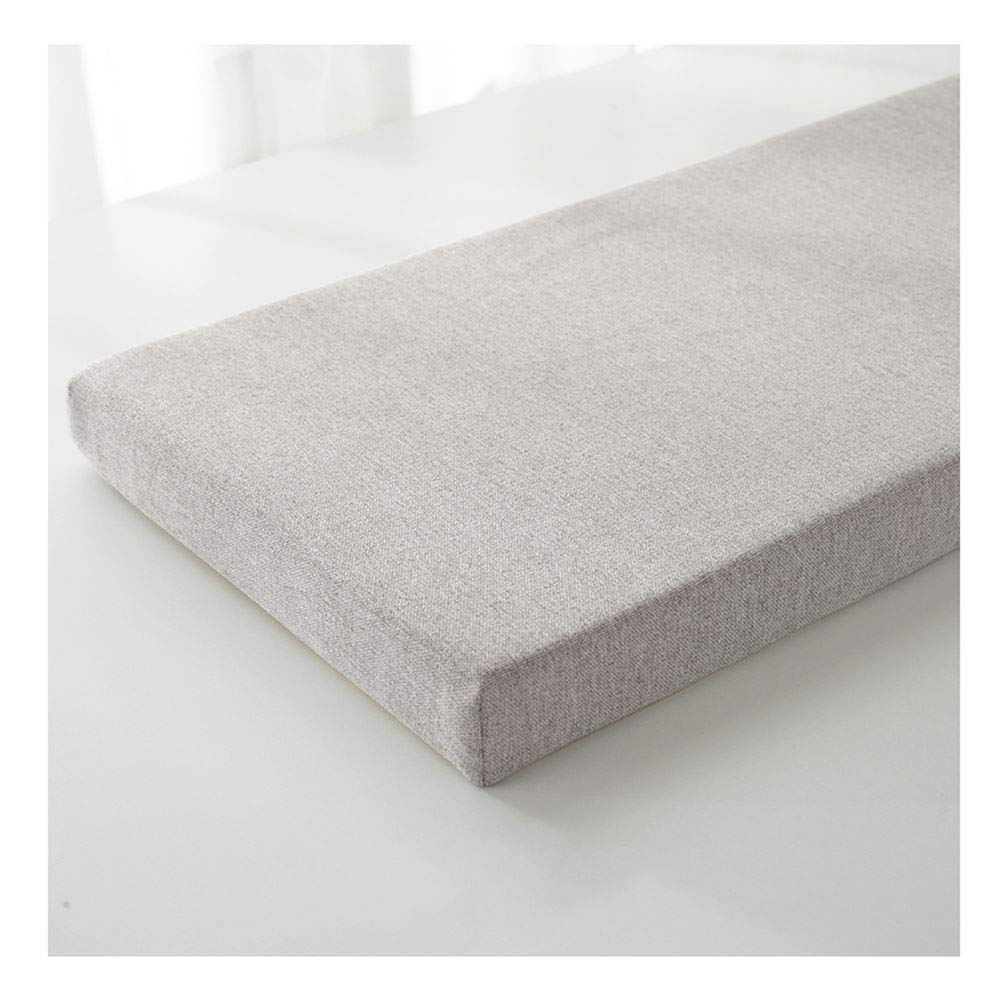 Outdoor Indoor Bench Cushion - 59x12x2 Inch Light Gray Waterproof Garden Seat Pad for Patio Furniture, Window Seat, and Pallet Cushions - Perfect for 2-Seater Benches, Porch Swing, and Deck Lounging
