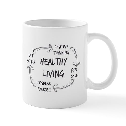 White - Healthy Living Mugs