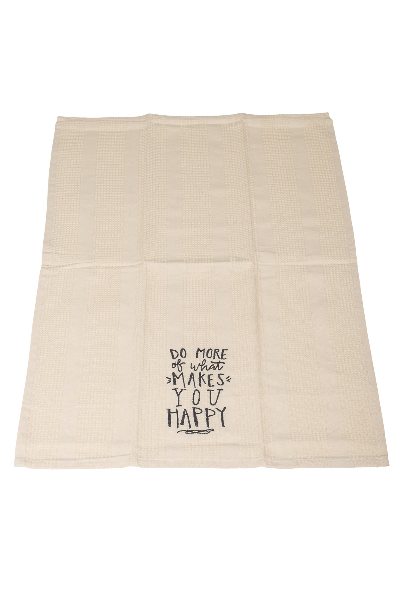 Premium Cotton Embroidered Waffle Kitchen Towel Set - 19