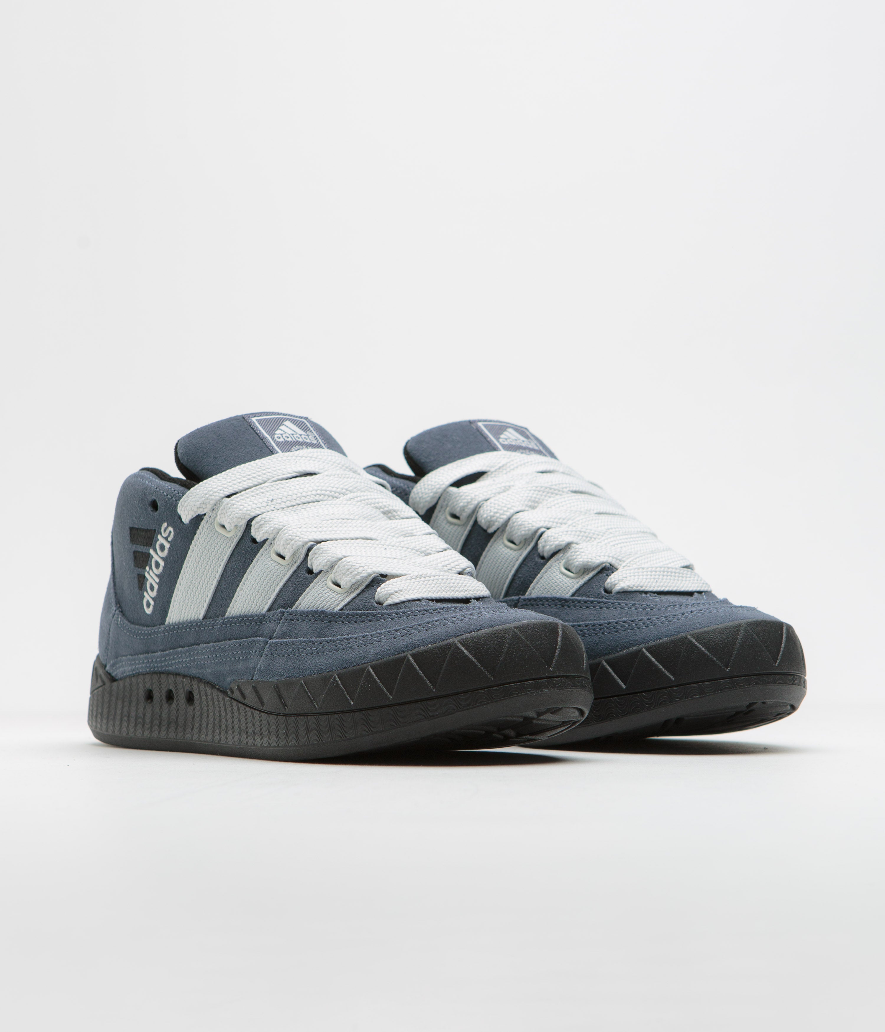 Adidas Adimatic Mid Shoes - Legacy Blue, Crystal White, Core Black | Retro Sneakers for Men & Women | Perfect for Casual Wear, Street Style & Skateboarding