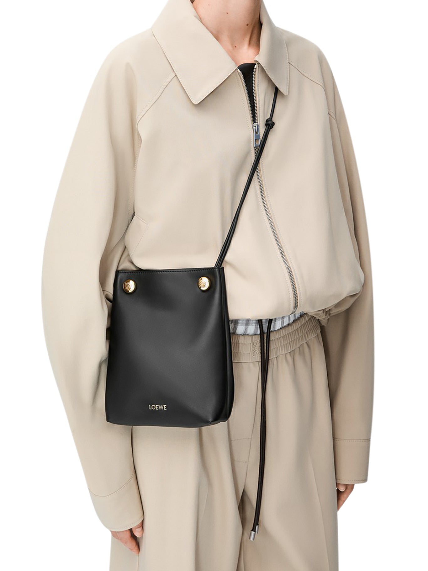 Premium PUBBLE POUCH in Smooth Calfskin Leather - Stylish Crossbody Bag for Women | Perfect for Work, Travel & Everyday Use