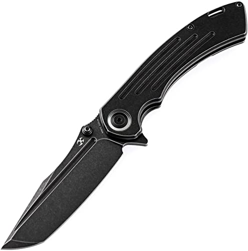 Pretatout Framelock Black SW K1032T2 - Premium Tactical Pocket Knife for Outdoor, Camping & Everyday Carry (EDC)