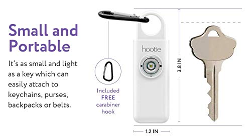 130dB Personal Safety Alarm with Strobe Light - Self Defense Keychain for Women, Men & Kids - Security Alarm for Walking, Jogging, Night Shifts & Emergency Situations - Lavender