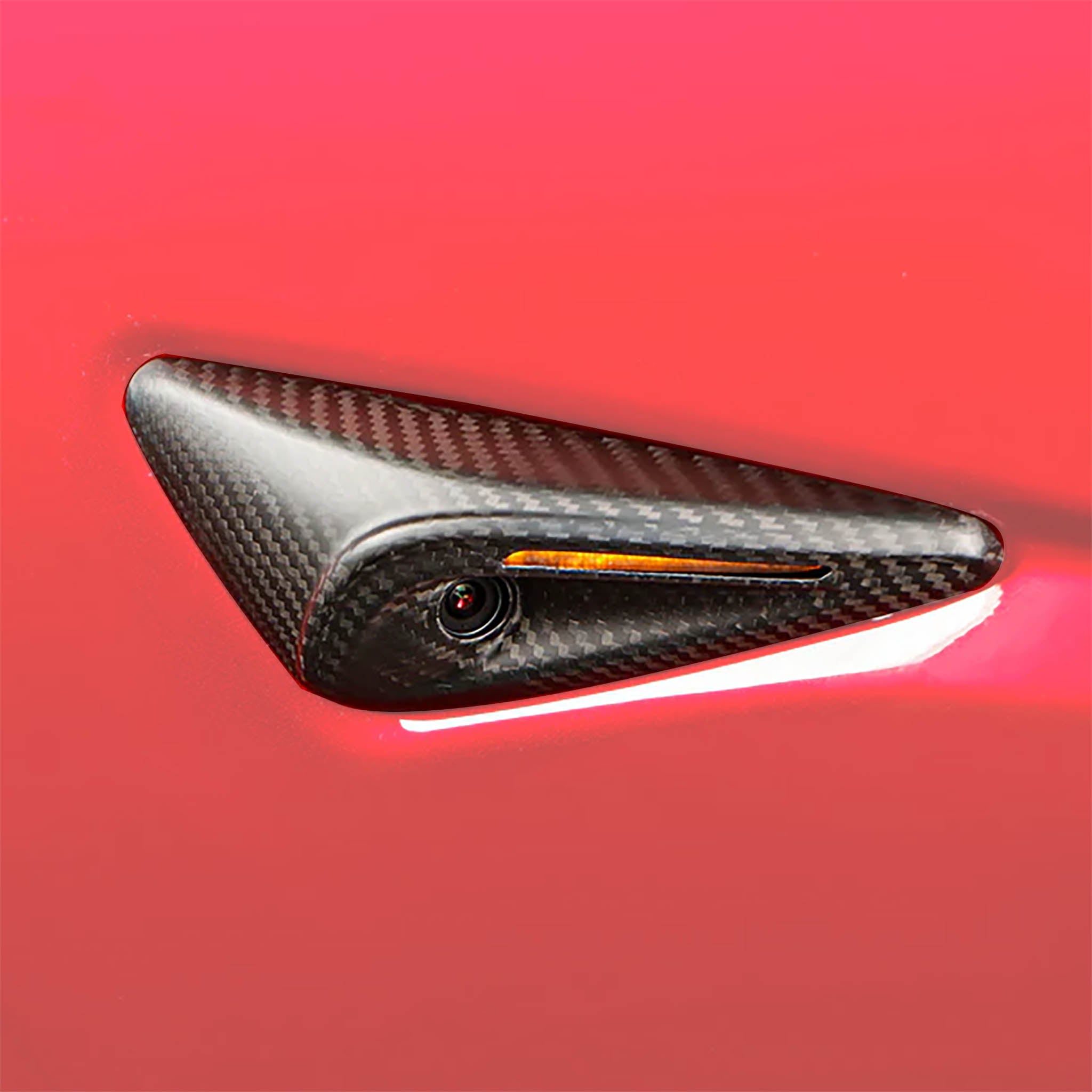 Premium Real Carbon Fiber Side Camera Covers for Tesla Model 3 & Model Y (2024+) - Enhance Style & Protection for Your EV - Perfect for Daily Driving, Car Shows & Custom Builds