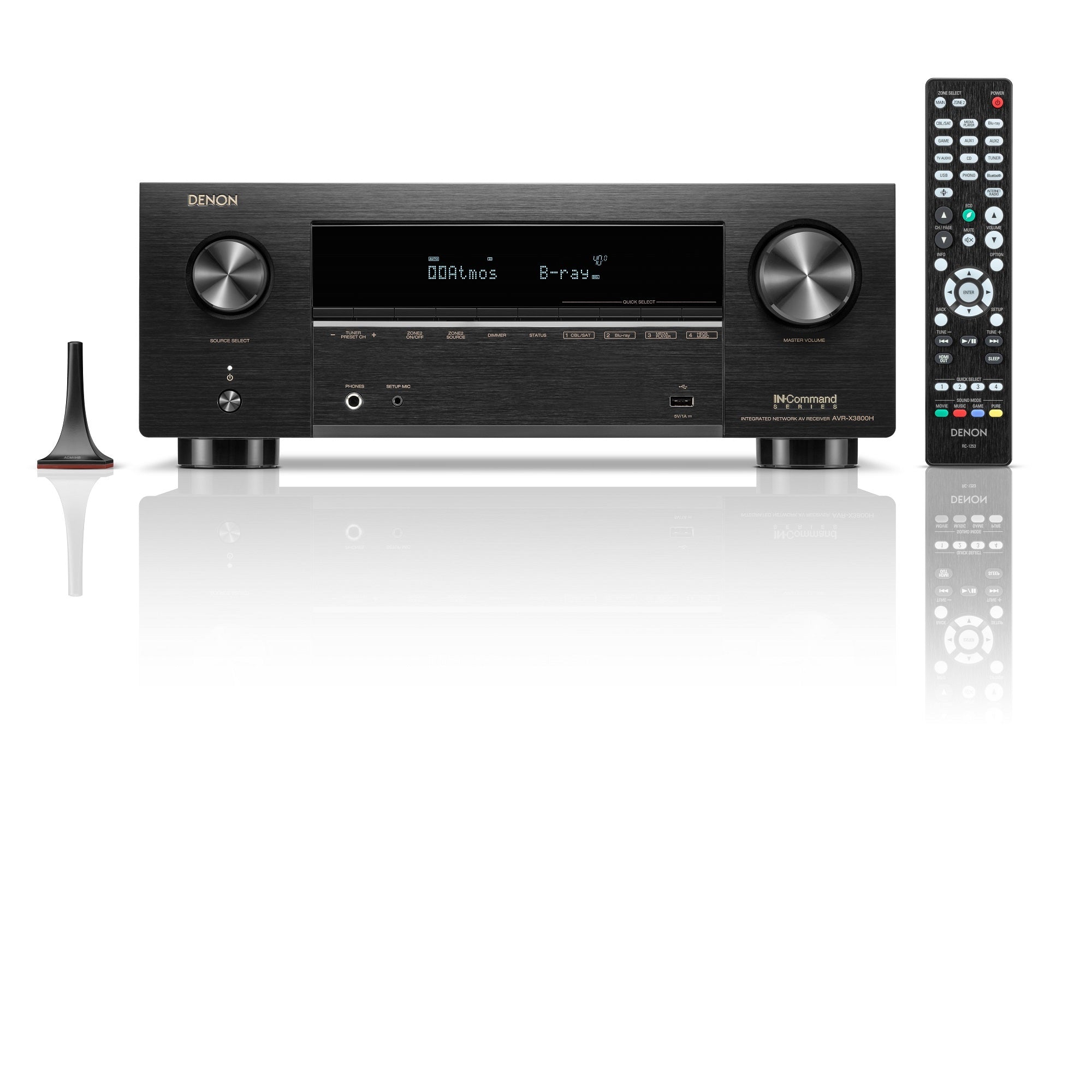 Denon AVR-X3800H 9.4 Channel 8K Ultra HD AV Receiver with HEOS Built-in | Dolby Atmos | IMAX Enhanced | Alexa Compatibility | for Home Theater & Gaming Setup