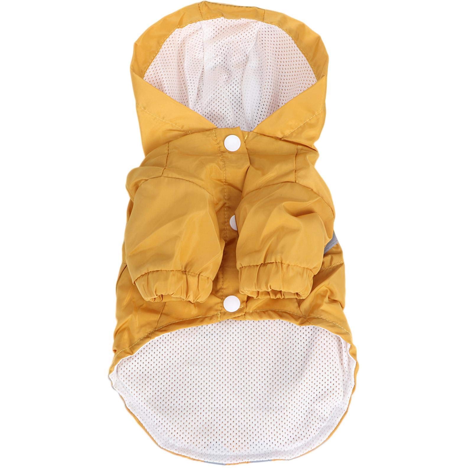 Waterproof Dog Raincoat - Hooded Polyester Pet Coat for Walking & Hiking