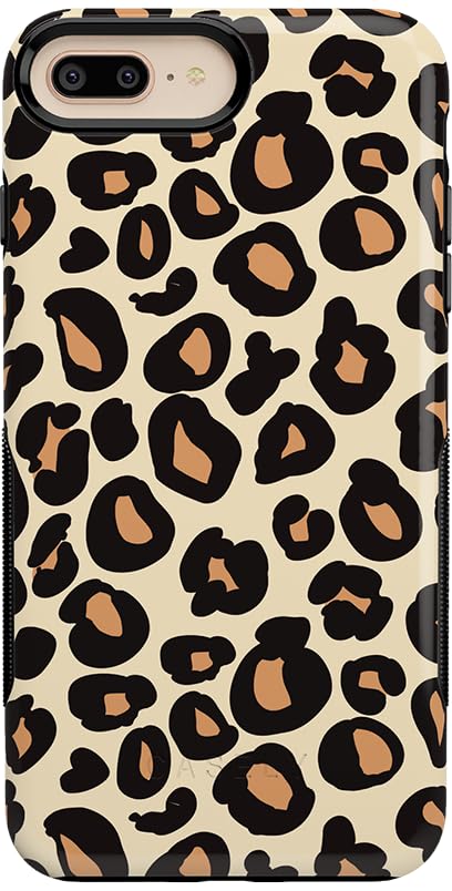 Casely iPhone 6/7/8 Plus Case - Stylish Leopard Print Phone Cover | Durable Shockproof Protection | Perfect for Outdoor Adventures, Travel & Daily Use