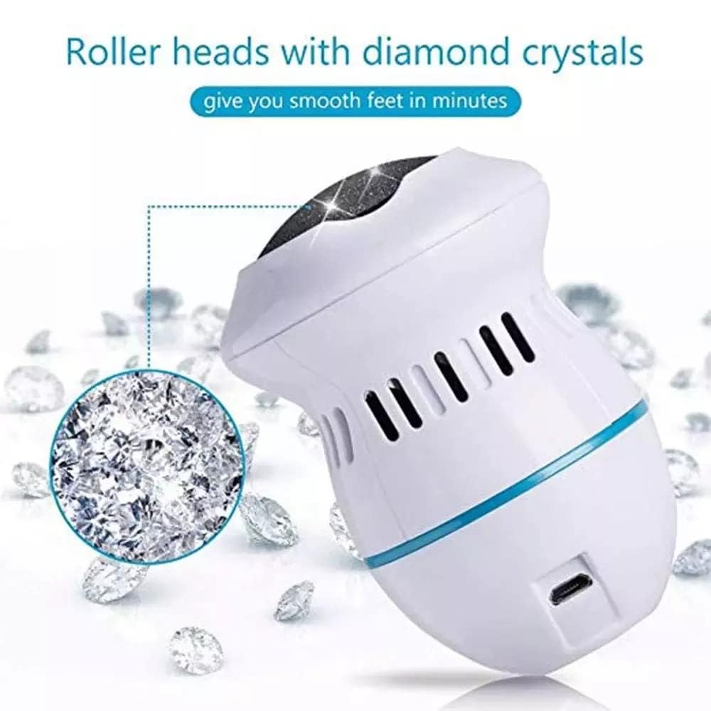 Electric Callus Remover for Feet - USB Rechargeable Dead Skin Remover with Built-in Vacuum & Dual Speed Settings - Perfect for Pedicures, Foot Care & Smooth Skin at Home