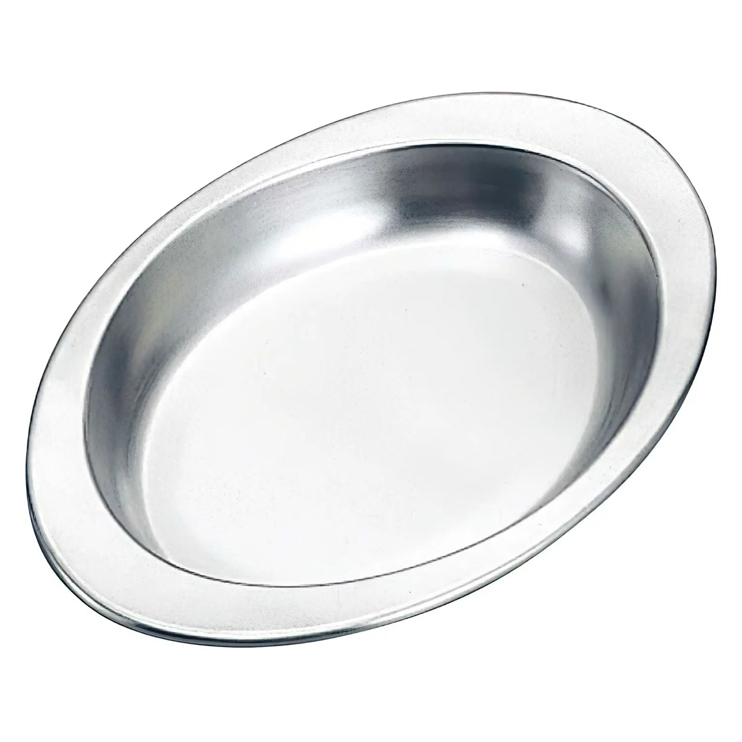 IKEDA Stainless Steel Antibacterial Oval Lunch Plate - Eco-Friendly, Durable & Safe for Kids, Office, Picnics & Outdoor Dining