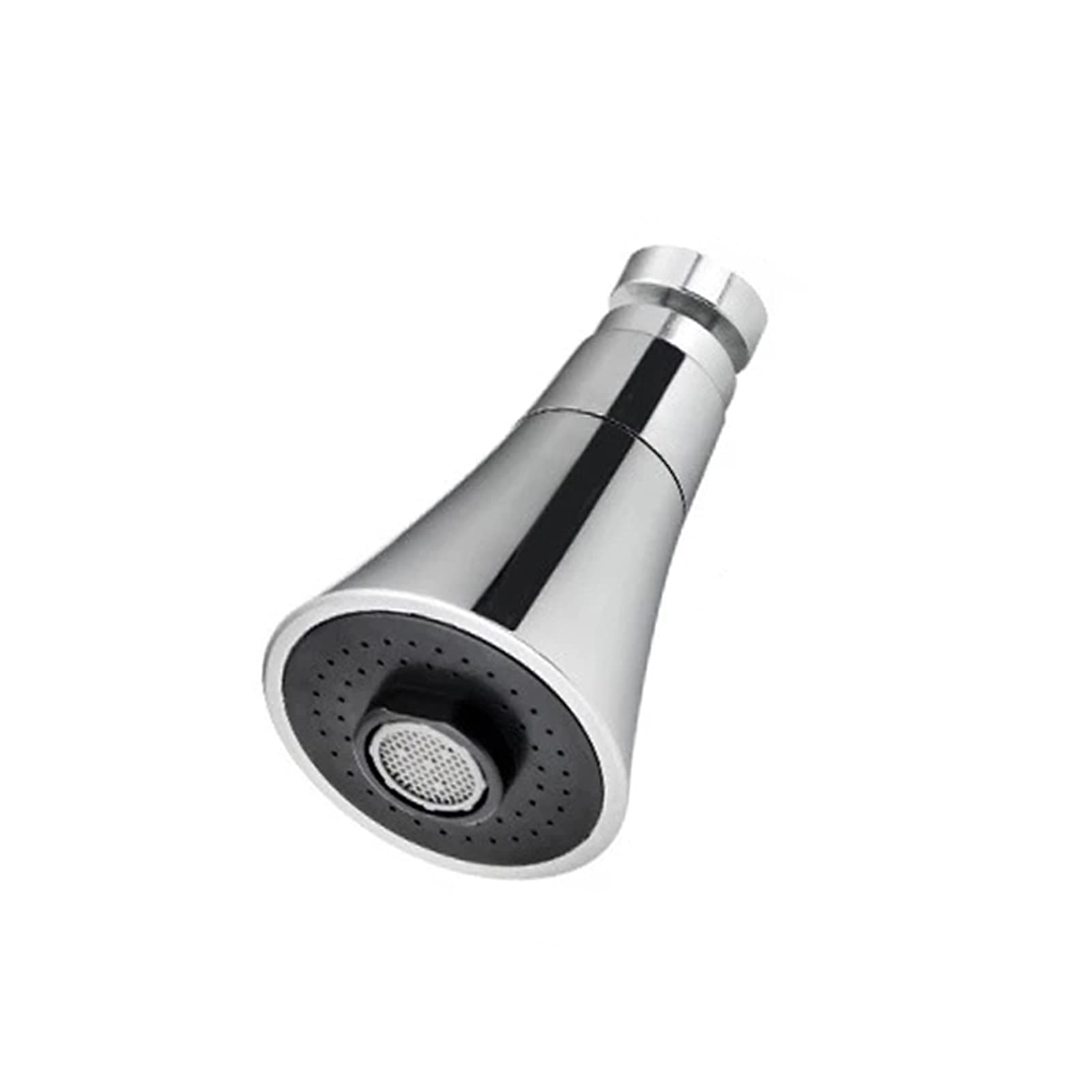 360° Rotatable Pressurized Faucet Sprayer Attachment - Adjustable Tap Booster for Kitchen & Bathroom Sink, Durable Water-Saving Faucet Extender (Short, Silver) - Perfect for Washing Dishes, Cleaning Vegetables, and Pet Grooming