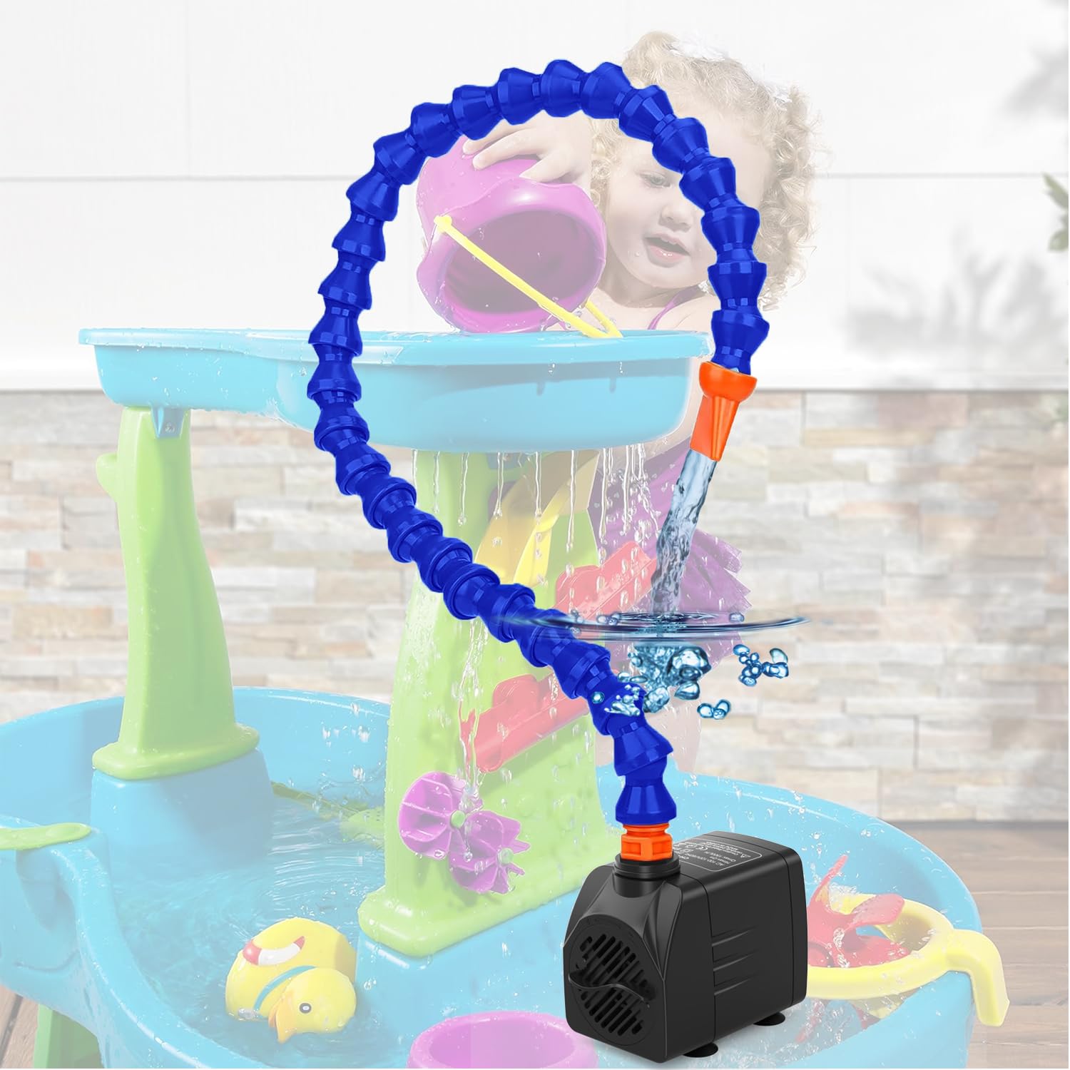 Best Water Table Pump for Kids - Durable Outdoor Water Play Accessories | Fun Summer Water Toys for Toddlers & Children - Perfect for Backyard, Pool, and Beach Playtime