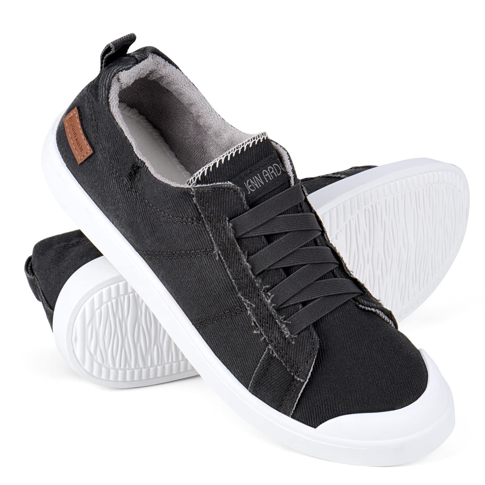 JENN ARDOR Women's Slip-On Canvas Sneakers - Low Top Casual Walking Shoes for Comfort & Style | Perfect for Daily Wear, Errands, and Light Exercise