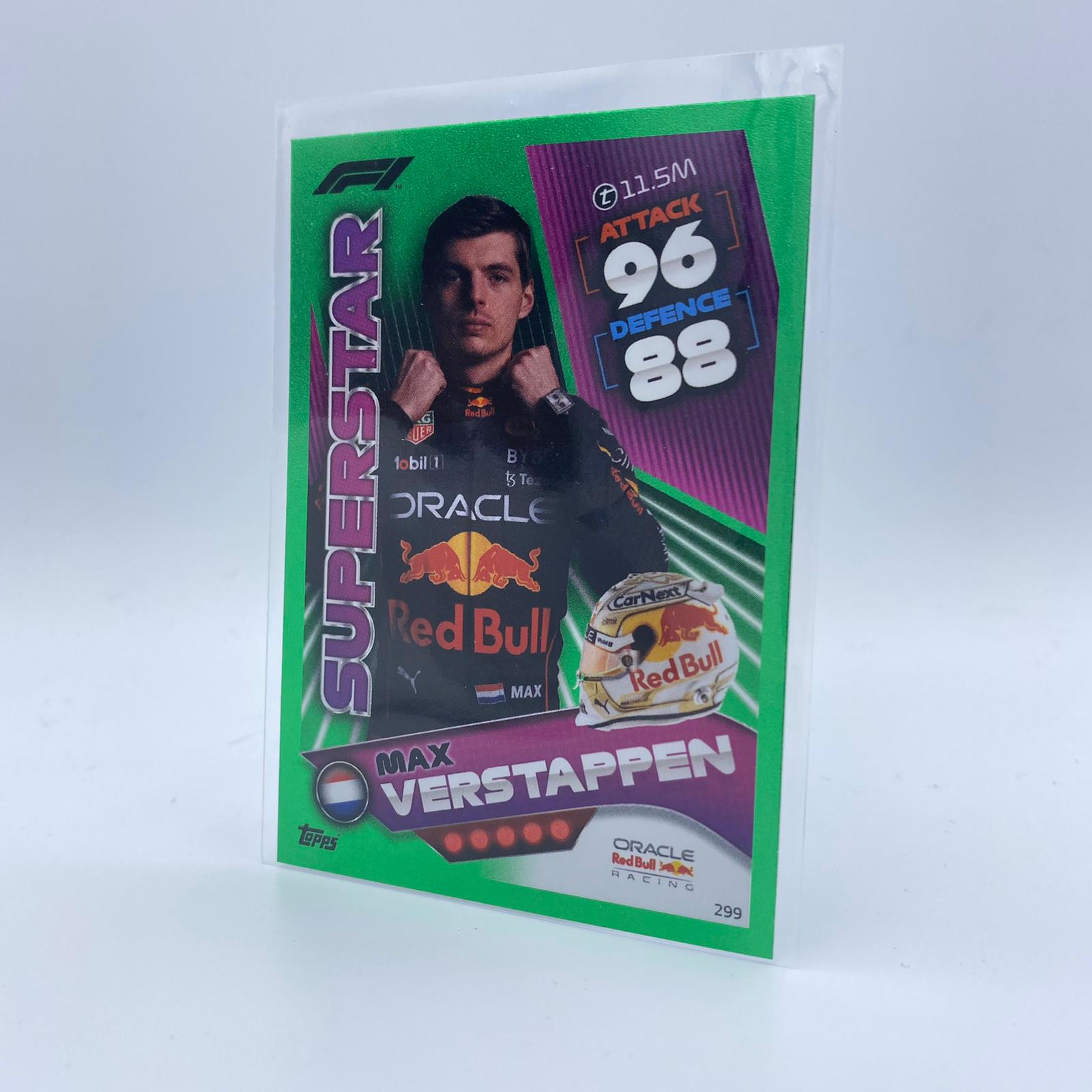 Max Verstappen #299 F1 Superstar Turbo Attax 2022 Trading Card - Limited Edition 386/500 - Perfect for F1 Fans, Collectors & Sports Memorabilia Enthusiasts - Great for Display, Trading & Gifts