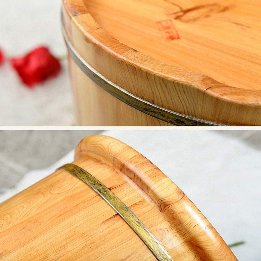 Premium Solid Wood Foot Soak Tub - Large Wooden Foot Bath Bucket for Adults, Home Spa Pedicure & Relaxation | Perfect for Epsom Salt Soaks, Aromatherapy & At-Home Foot Massage Treatments