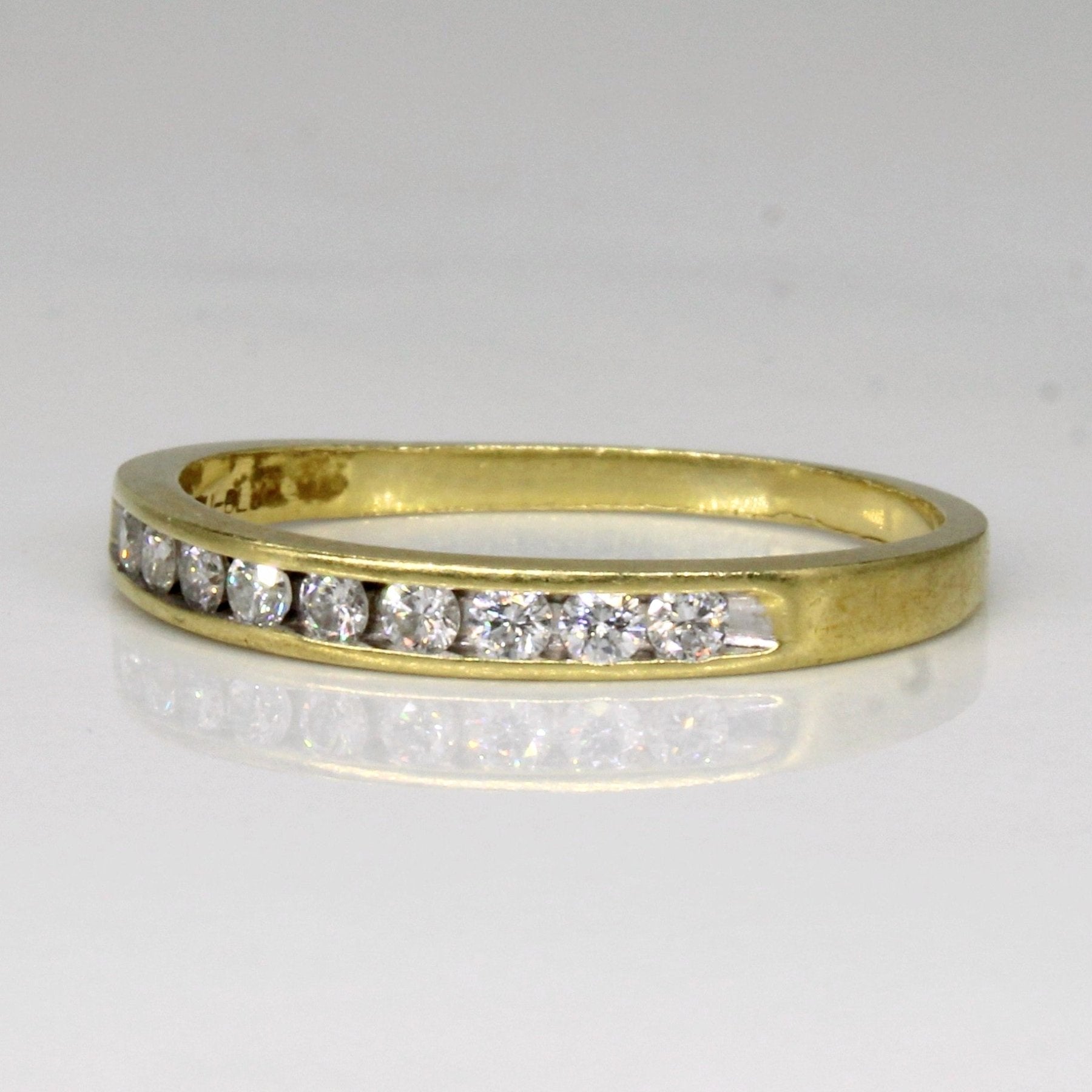 Birks Channel Set Diamond Ring | 0.18ctw | Size 6.25 | Elegant Wedding Band, Anniversary Gift, or Everyday Luxury Jewelry