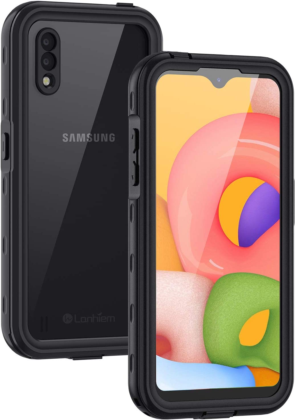 Samsung Galaxy A01 Waterproof Case - IP68 Certified Dustproof & Shockproof Phone Cover for Swimming, Hiking & Outdoor Activities